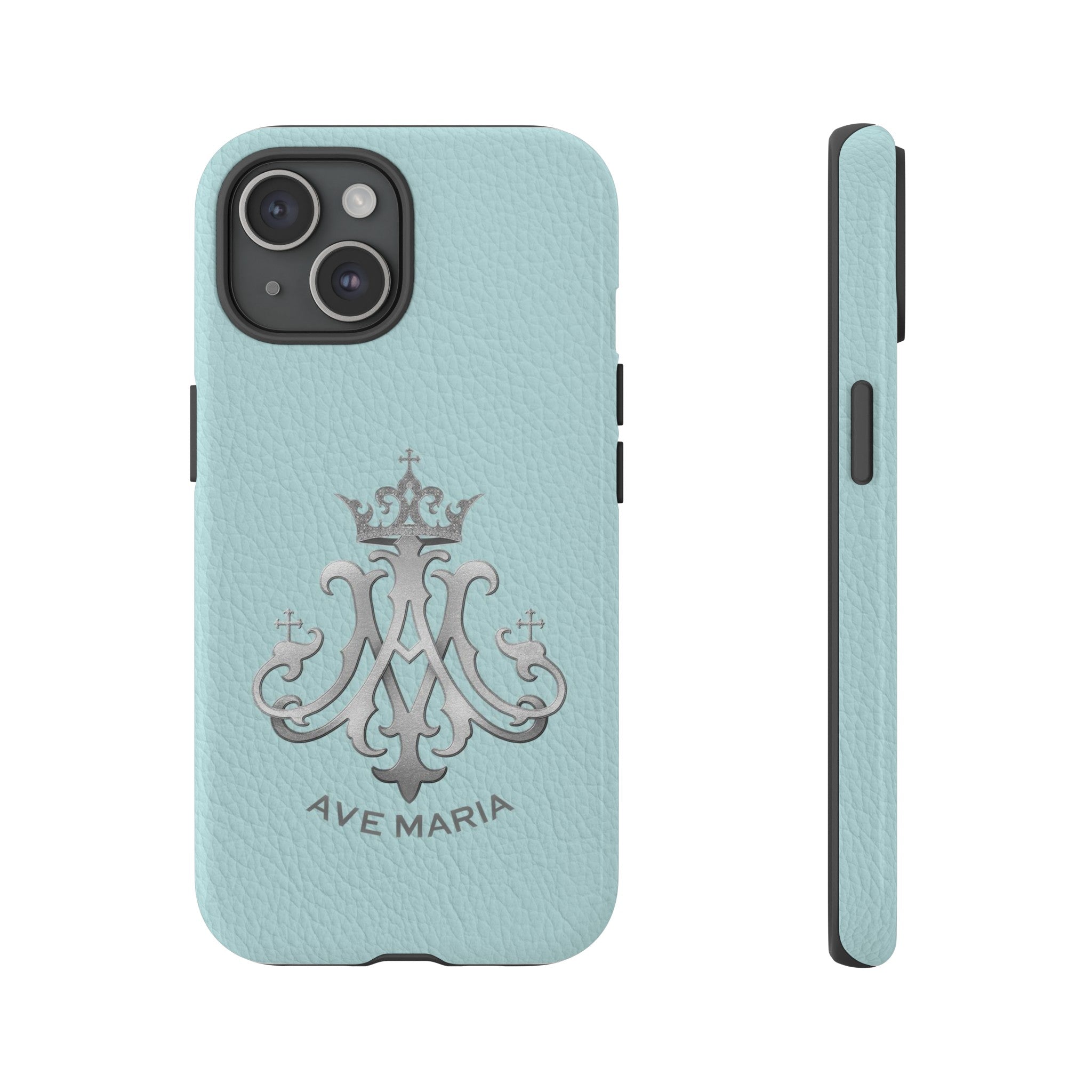 Ave Maria Hard Phone Case (Heavenly Blue)