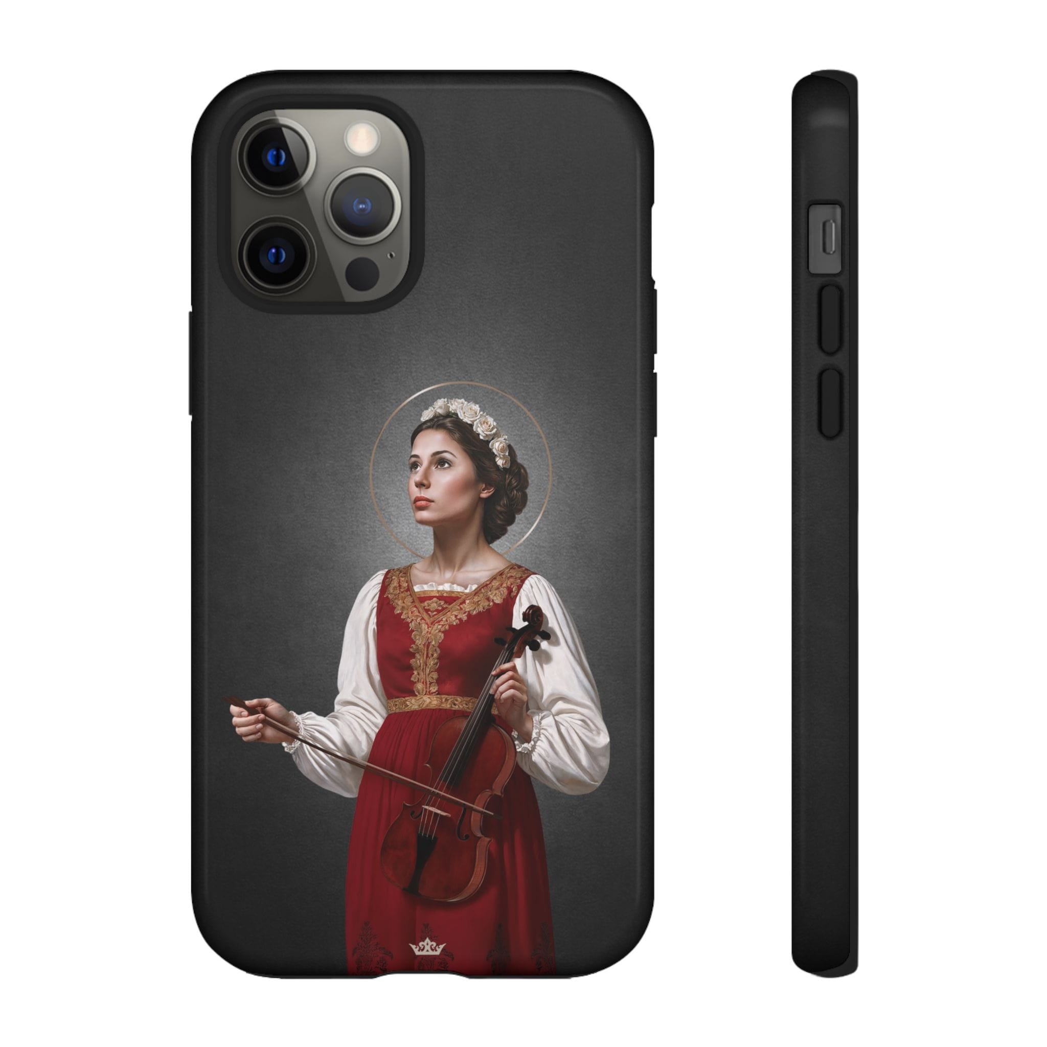 St. Cecilia Hard Phone Case (Dark) Copyright VENXARA