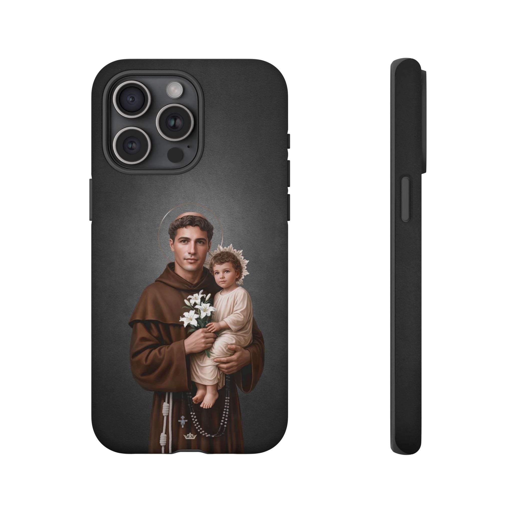 St. Anthony of Padua Hard Phone Case (Dark) Copyright VENXARA