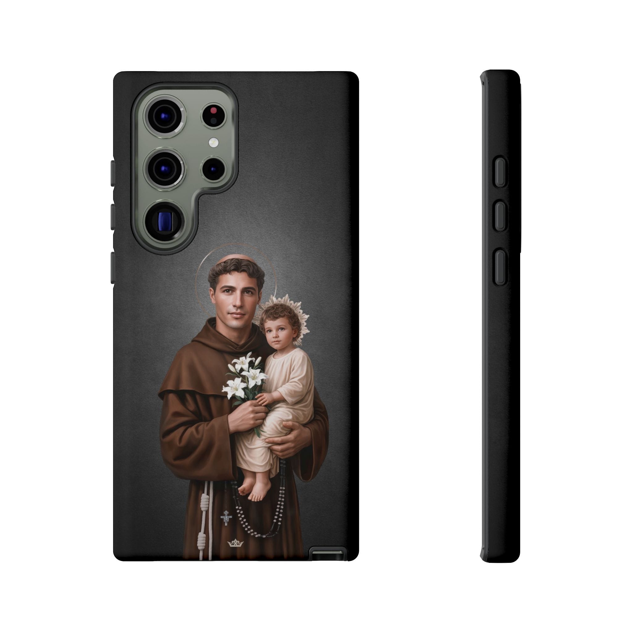 St. Anthony of Padua Hard Phone Case (Dark) Copyright VENXARA