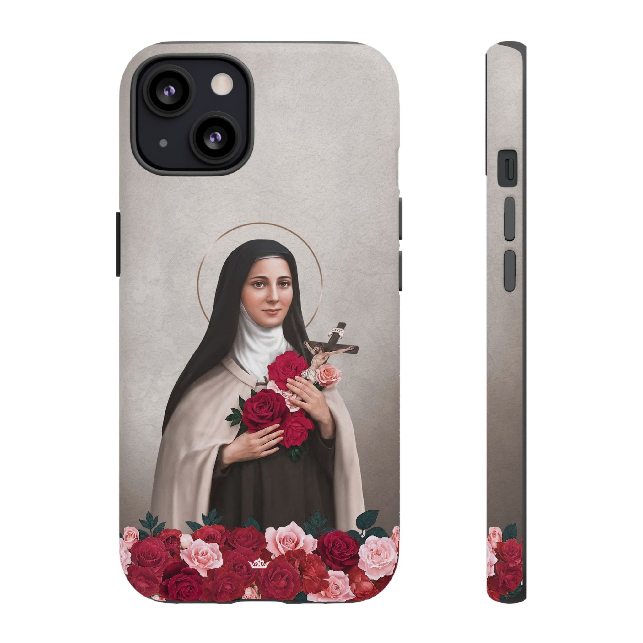 St. Therese of Lisieux Hard Phone Case (Light) Copyright VENXARA