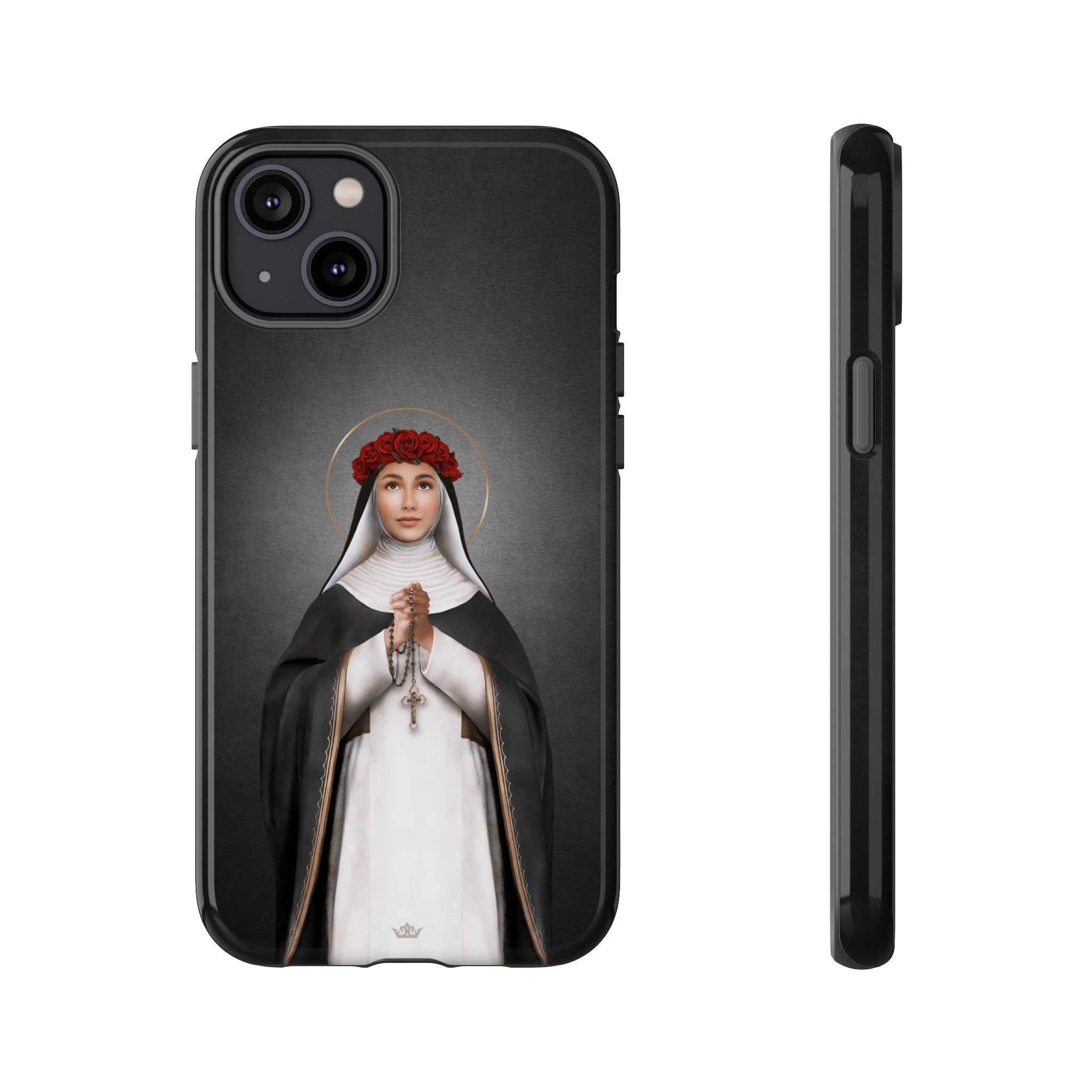 St. Rose of Lima Hard Phone Case (Dark)