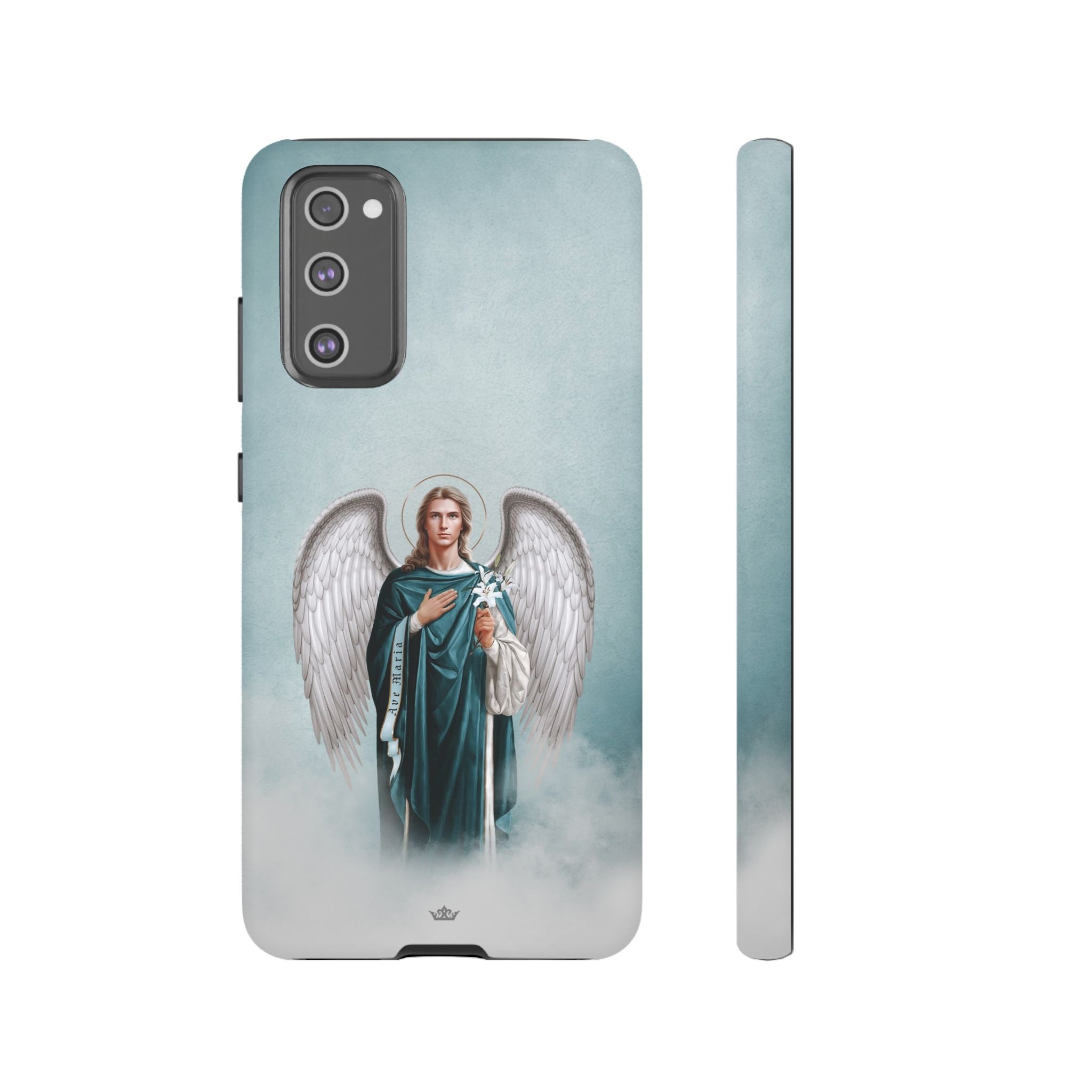 St. Gabriel the Archangel Hard Phone Case (Blue)