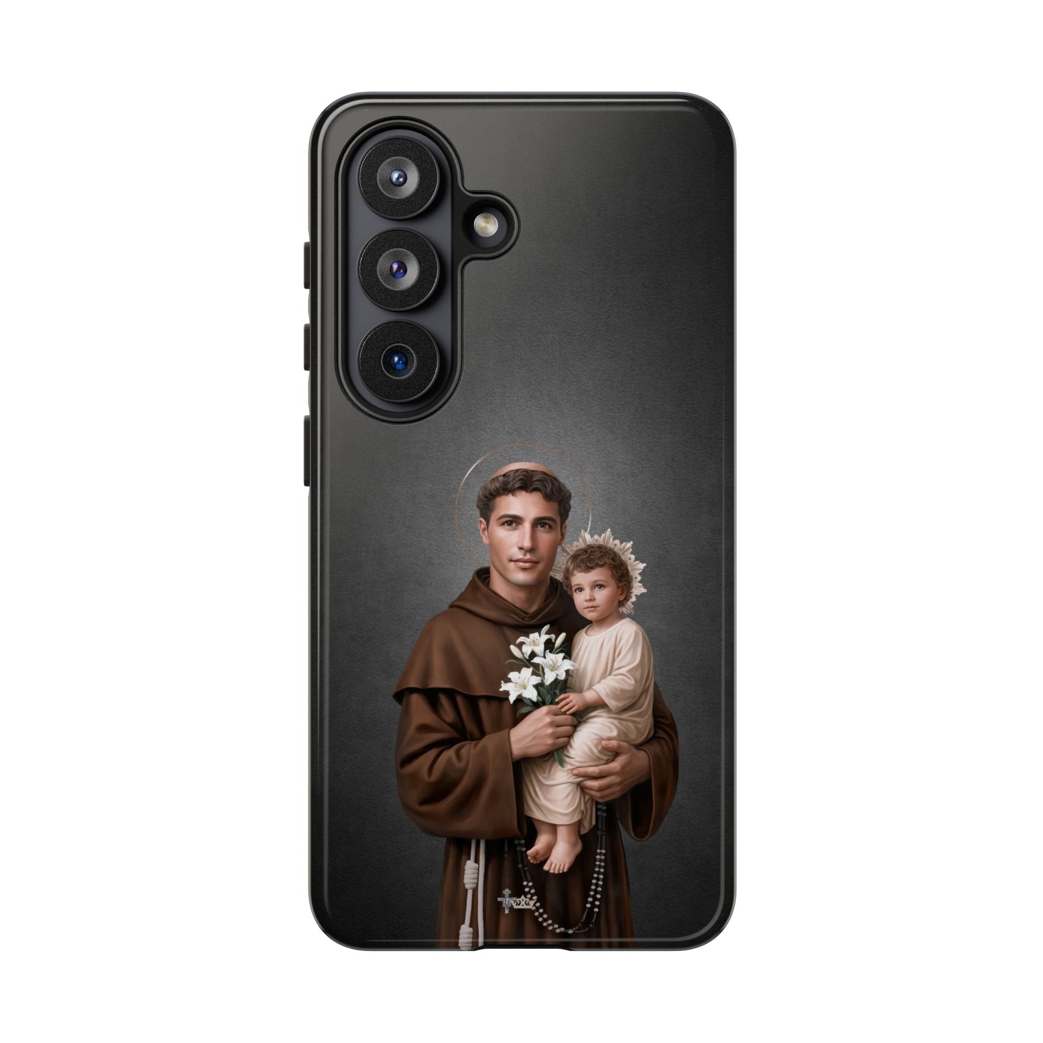 St. Anthony of Padua Hard Phone Case (Dark) Copyright VENXARA