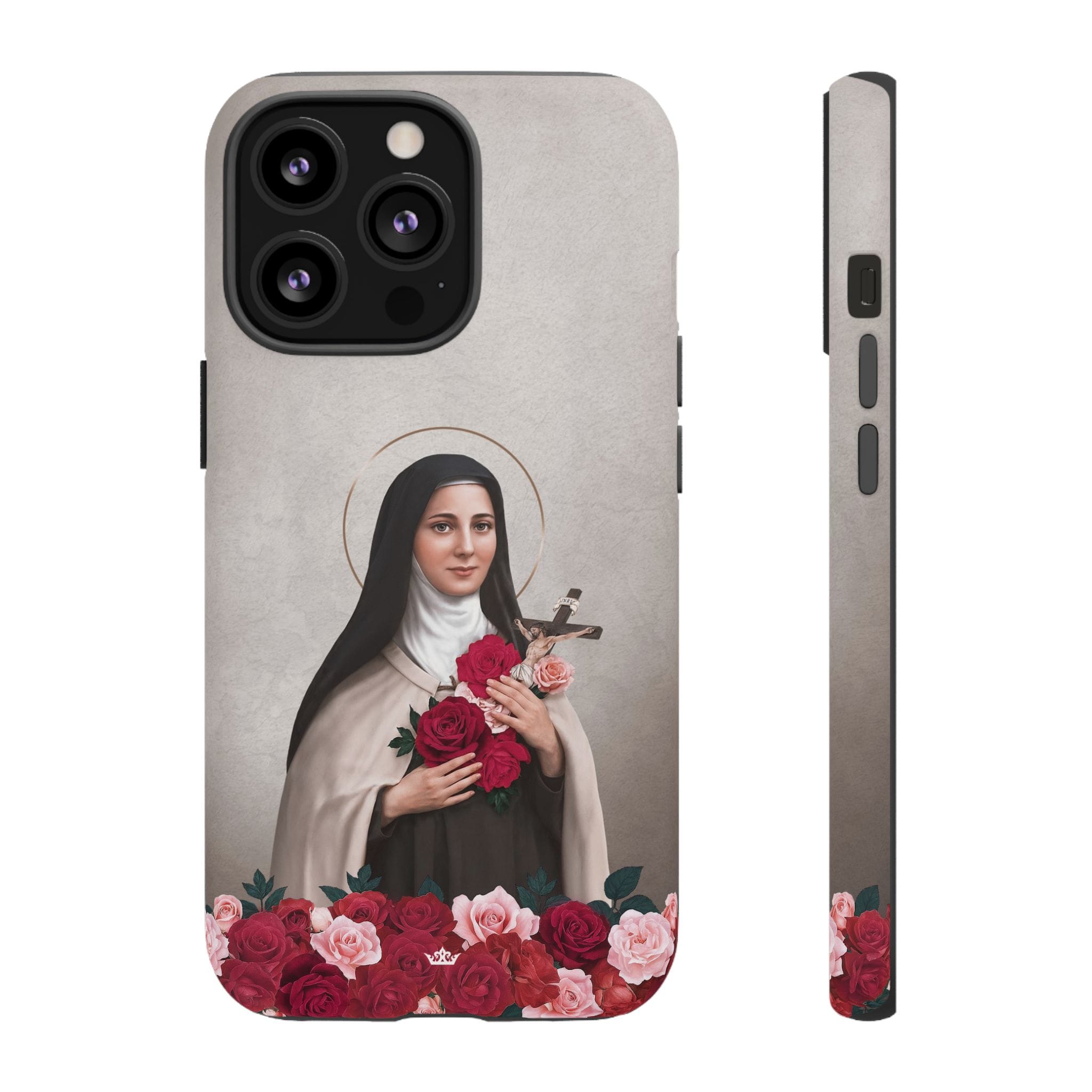 St. Therese of Lisieux Hard Phone Case (Light) Copyright VENXARA