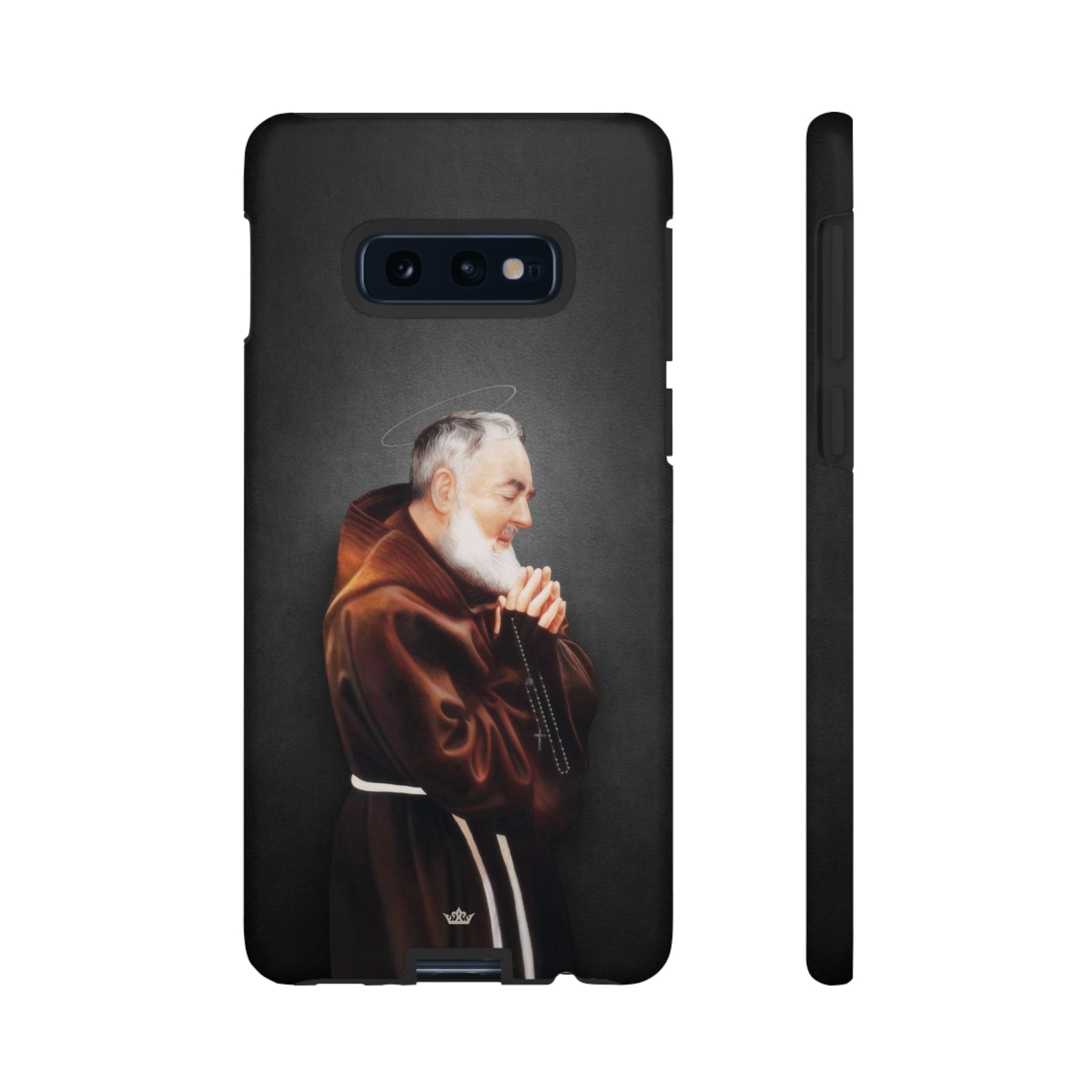 St. Padre Pio Hard Phone Case (Dark)