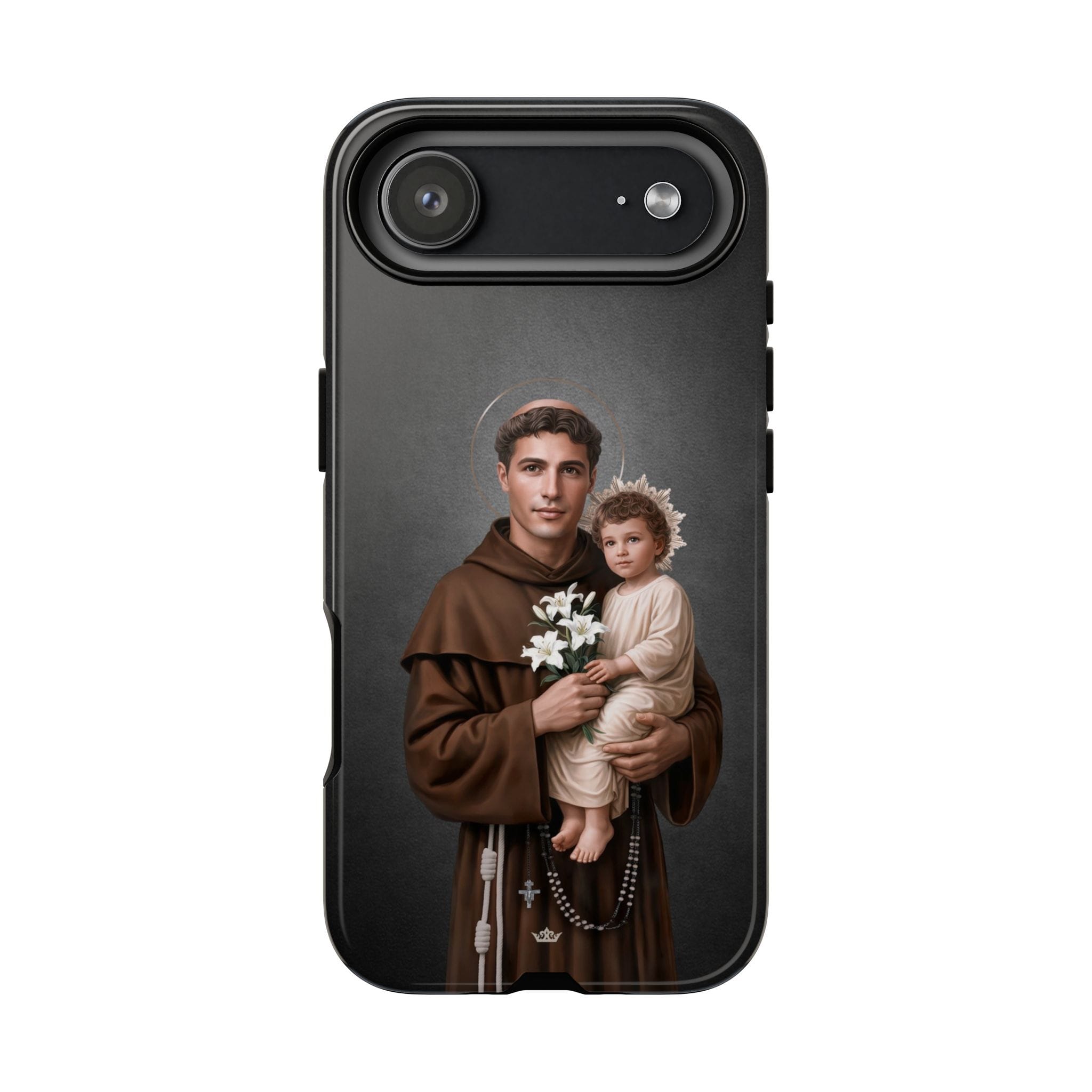 St. Anthony of Padua Hard Phone Case (Dark) Copyright VENXARA