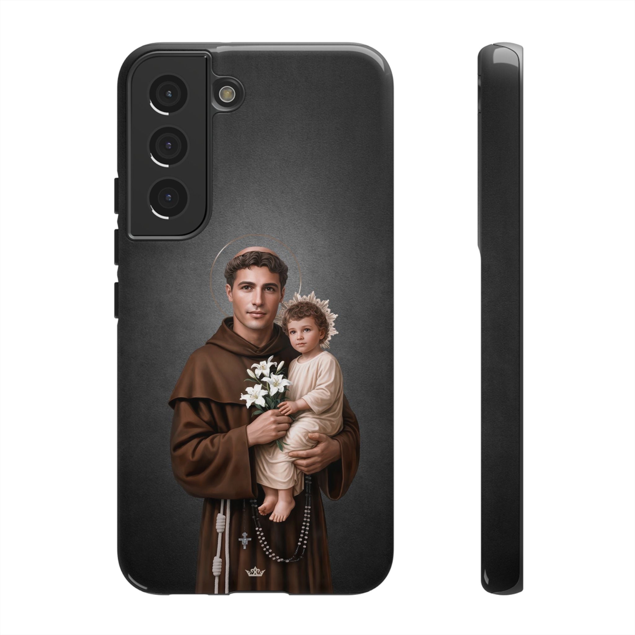 St. Anthony of Padua Hard Phone Case (Dark)
