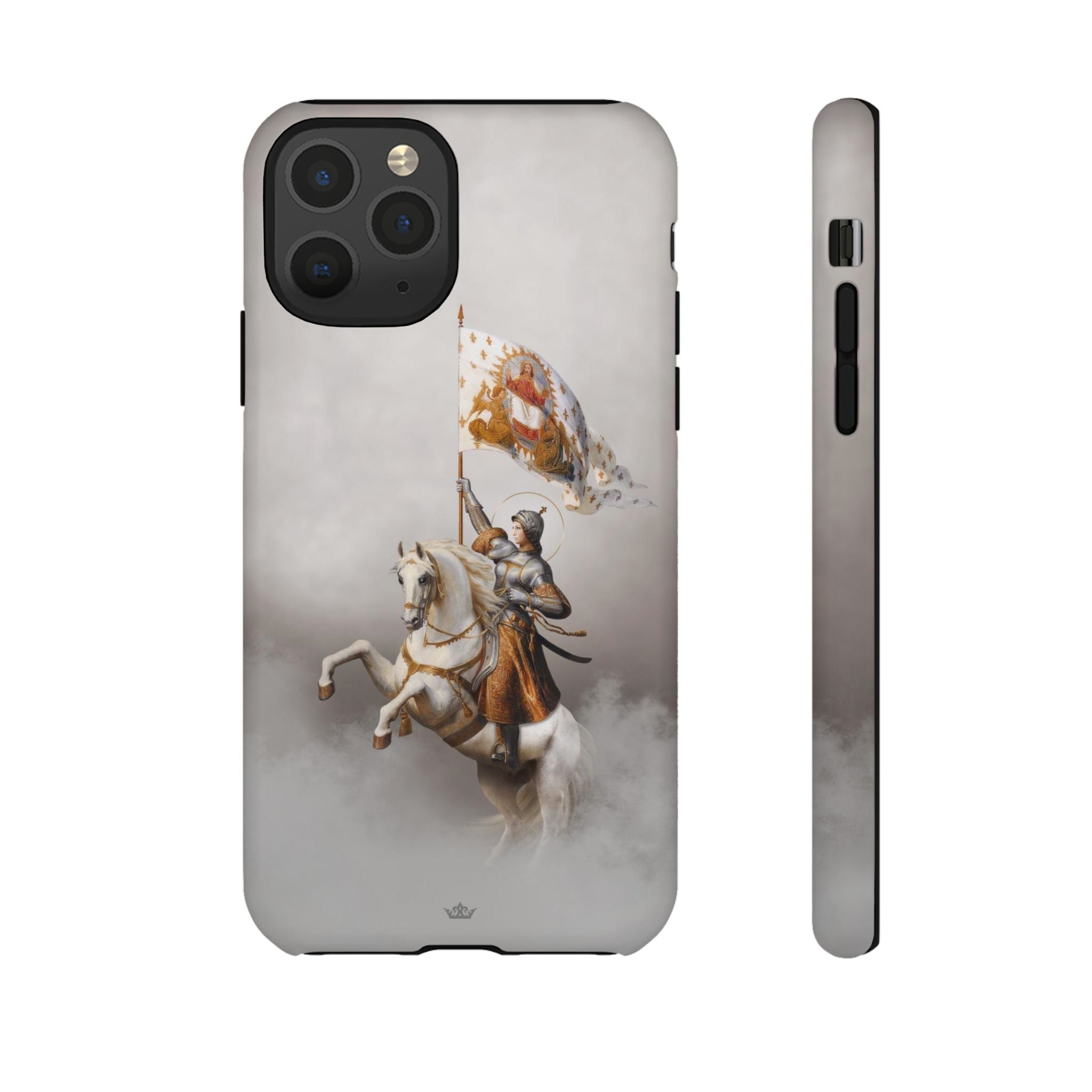 St. Joan of Arc in Battle Hard Phone Case (Light)