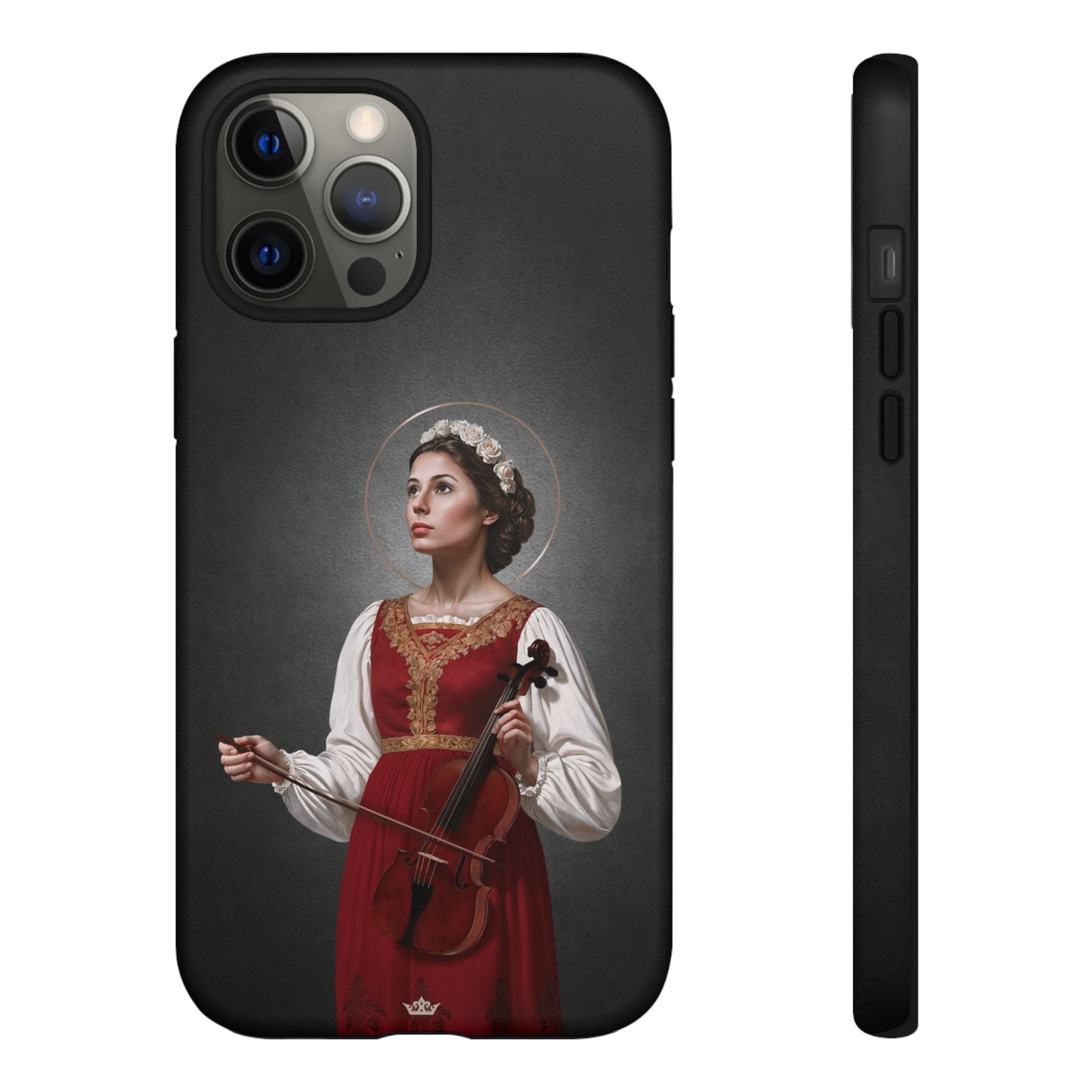 St. Cecilia Hard Phone Case (Dark) Copyright VENXARA