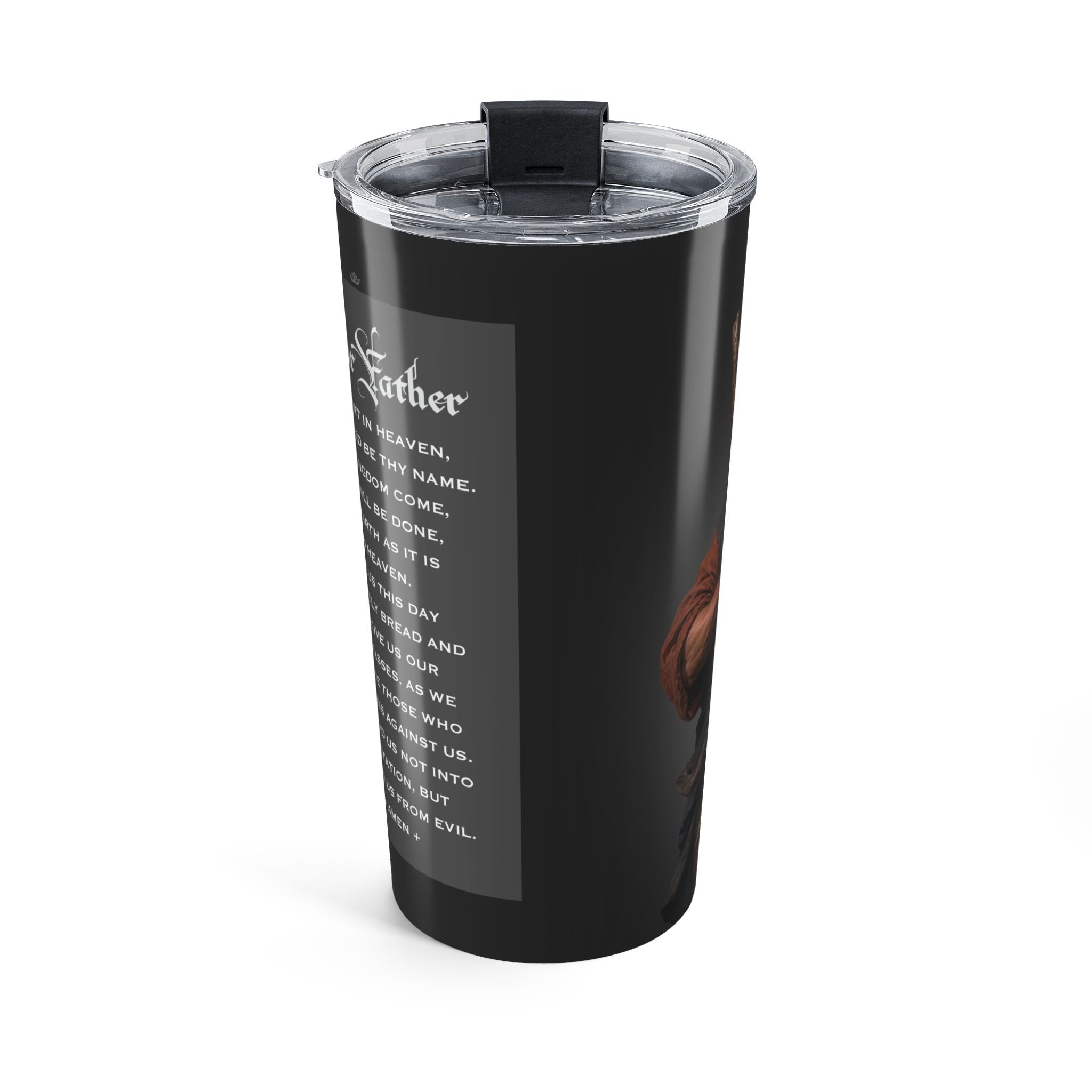 St. Christopher Lord's Prayer Tumbler (Ash 20 oz)
