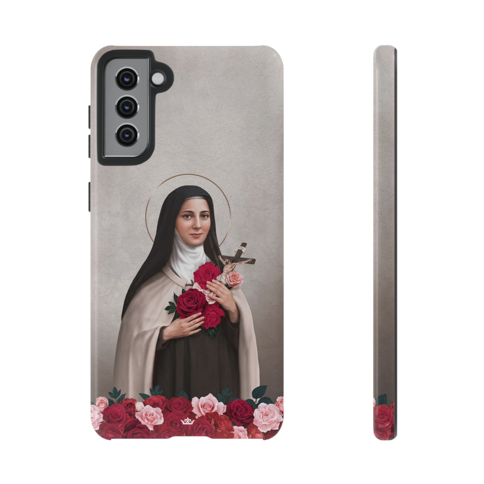 St. Therese of Lisieux Hard Phone Case (Light) Copyright VENXARA