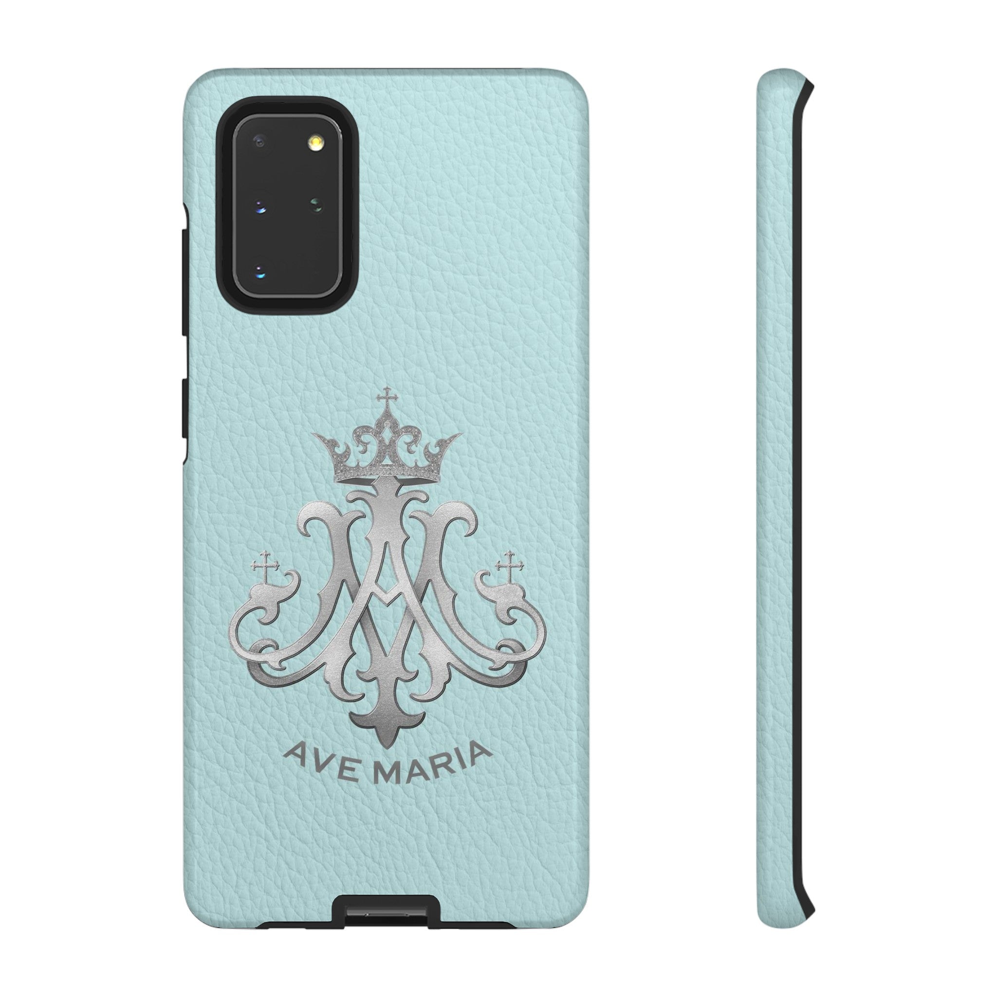 Ave Maria Hard Phone Case (Heavenly Blue)