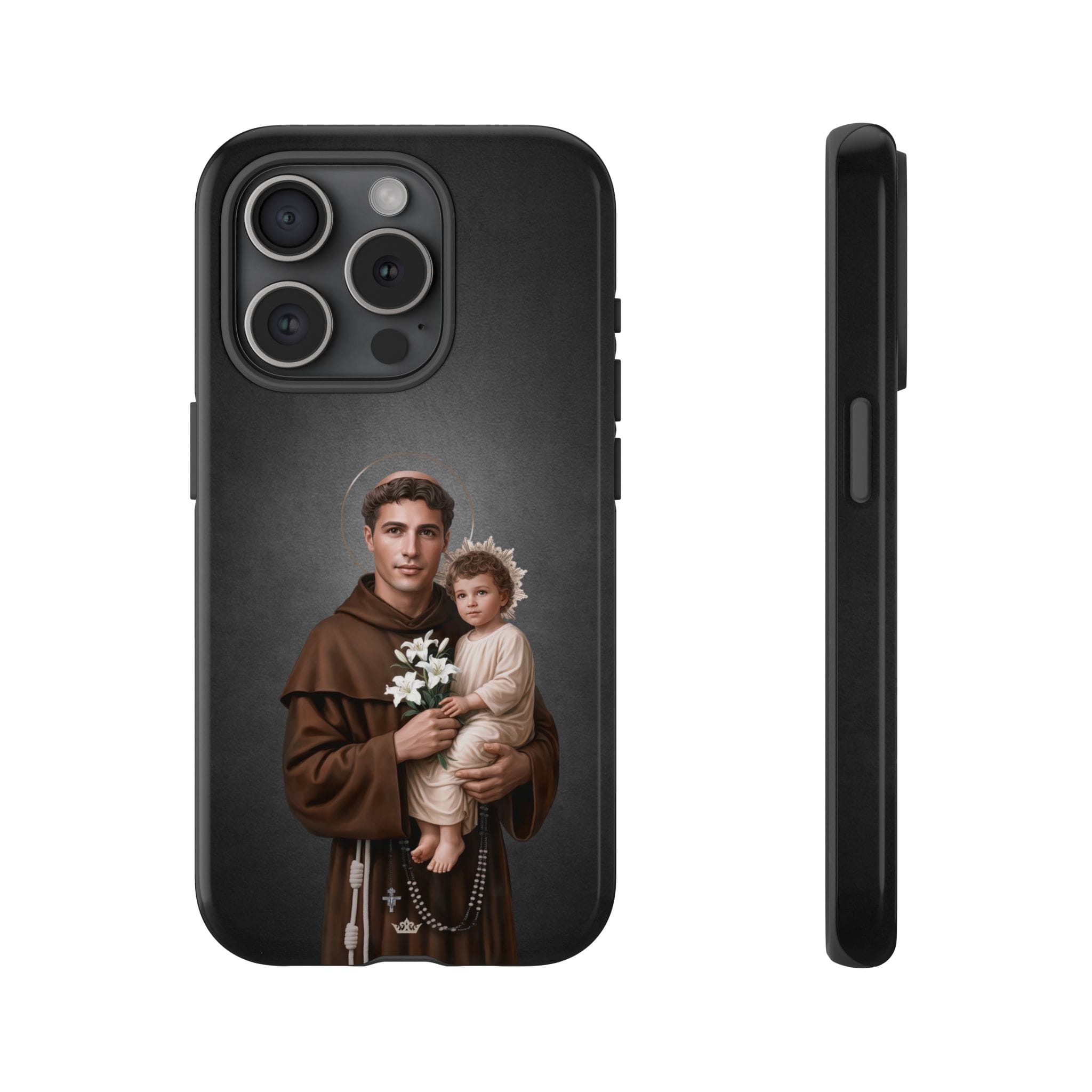 St. Anthony of Padua Hard Phone Case (Dark) Copyright VENXARA