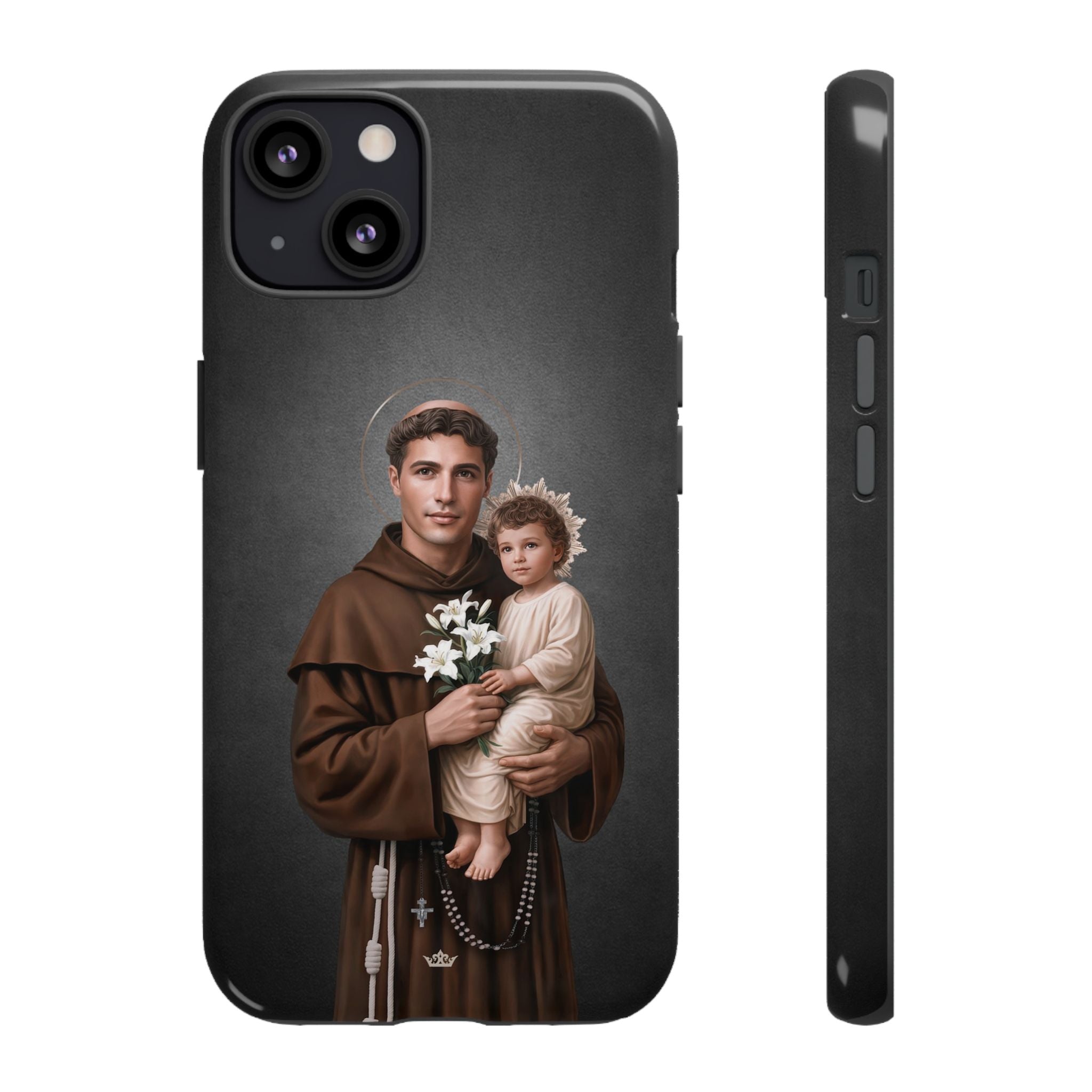 St. Anthony of Padua Hard Phone Case (Dark)
