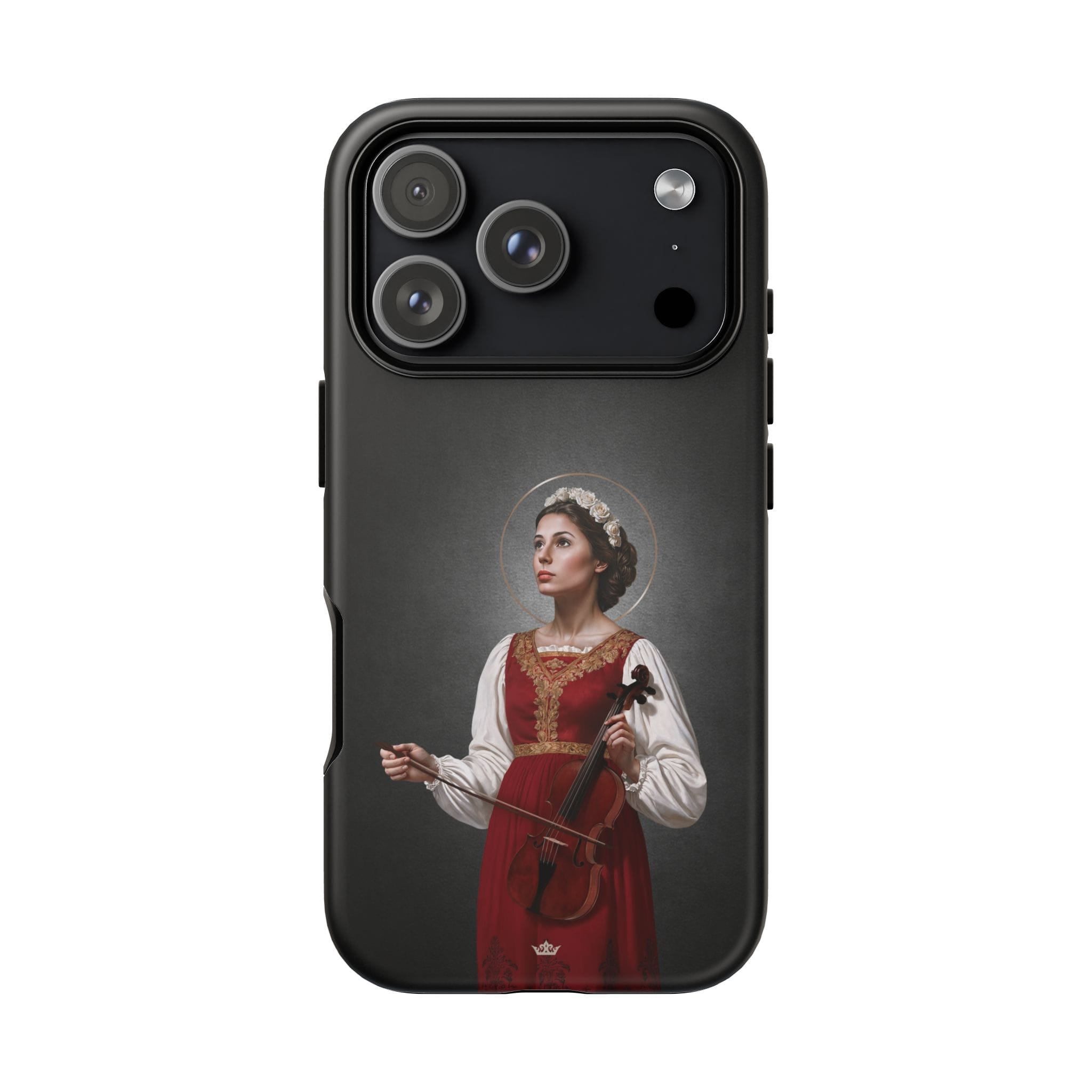 St. Cecilia Hard Phone Case (Dark) Copyright VENXARA
