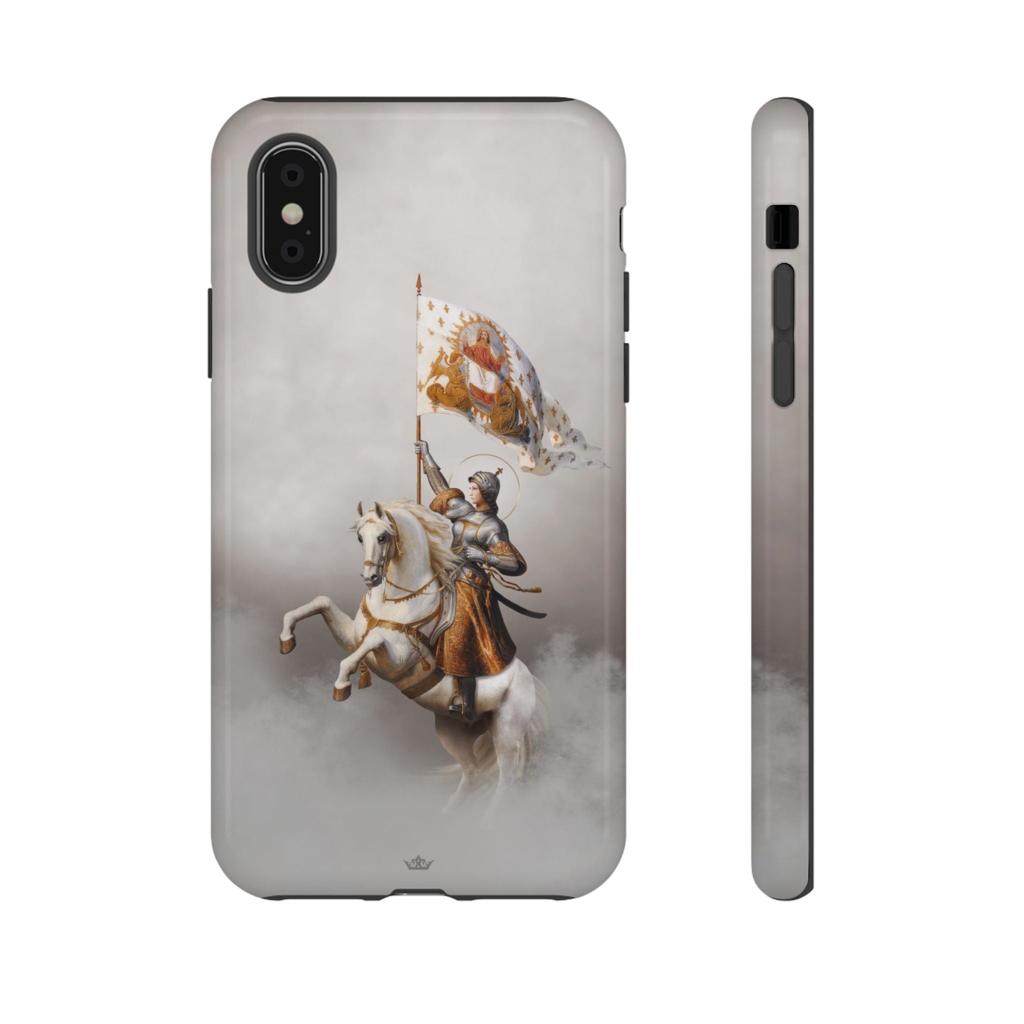 St. Joan of Arc in Battle Hard Phone Case (Light)