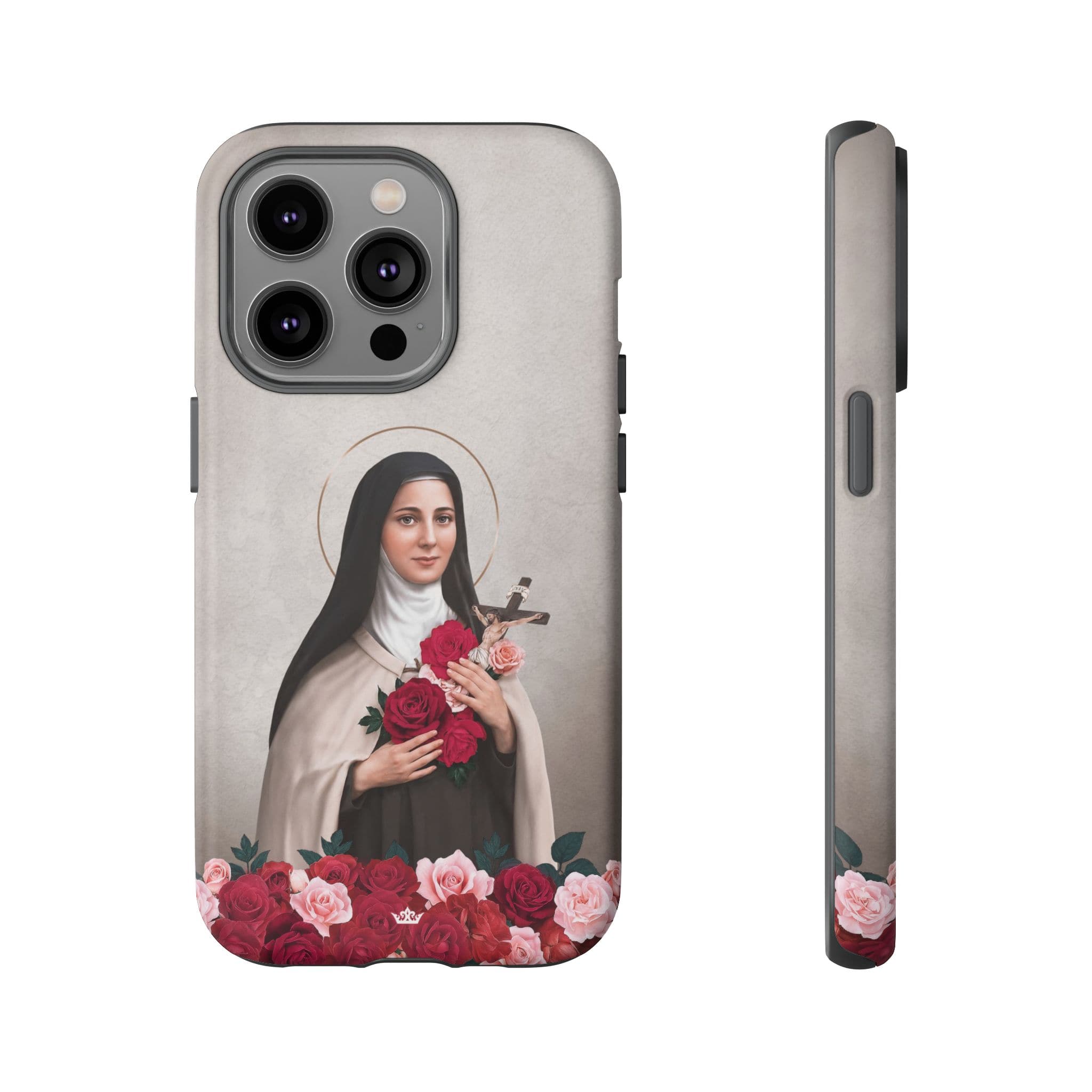 St. Therese of Lisieux Hard Phone Case (Light) Copyright VENXARA