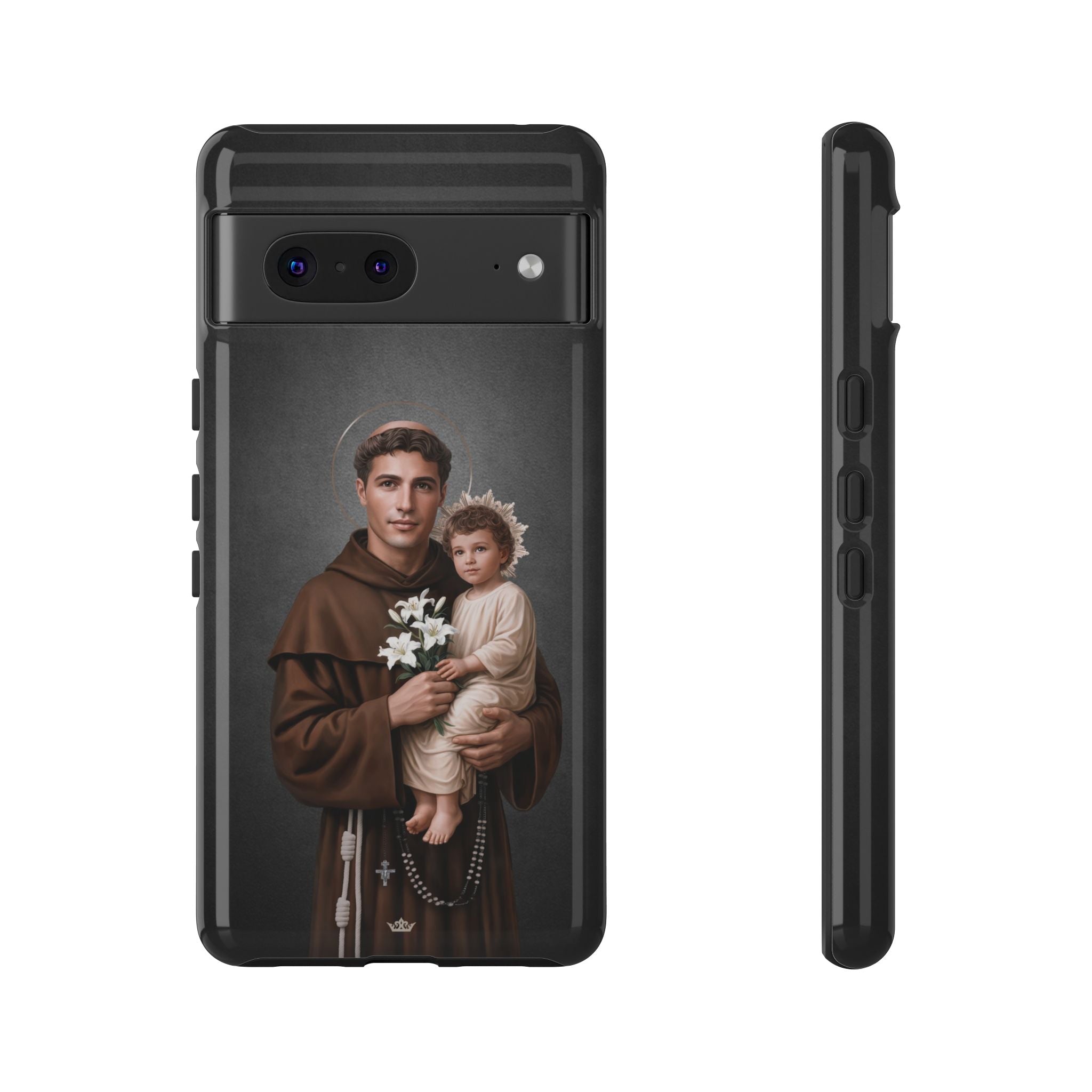 St. Anthony of Padua Hard Phone Case (Dark) Copyright VENXARA
