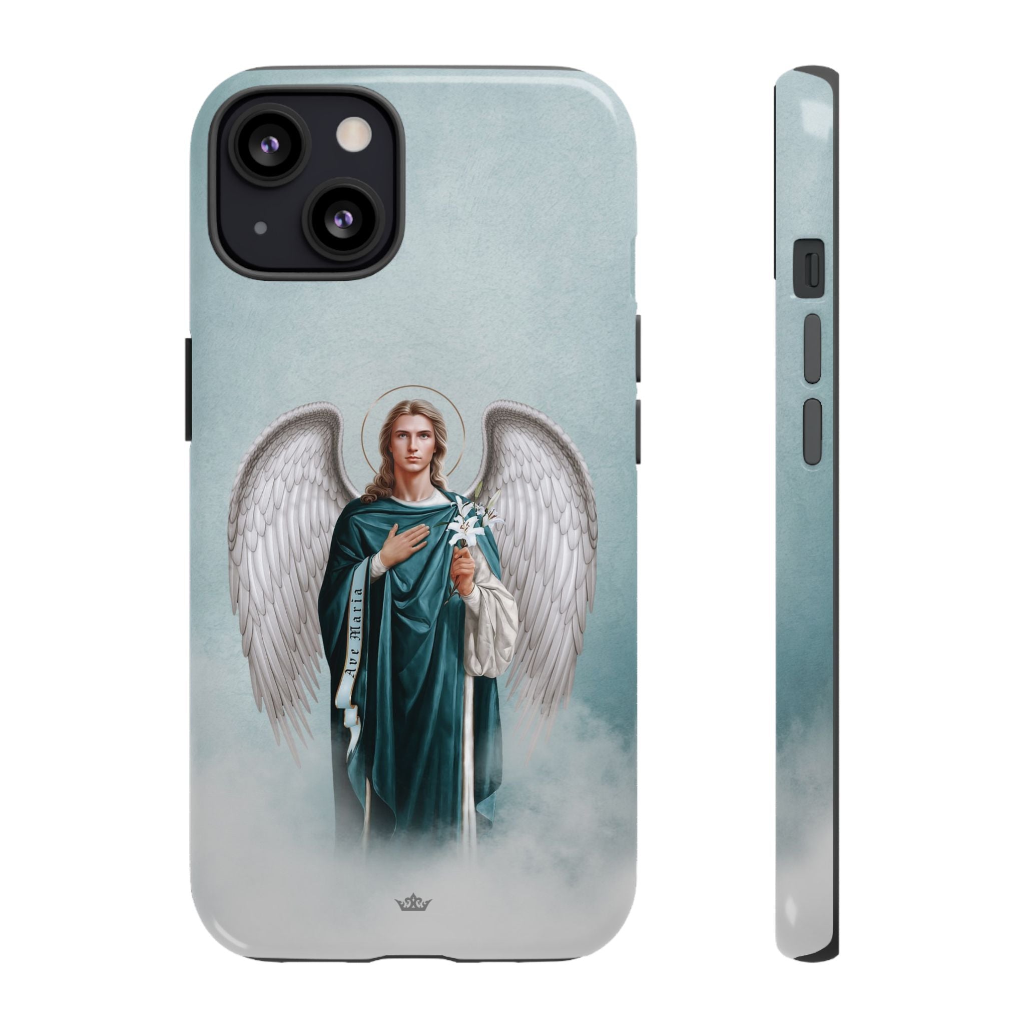 St. Gabriel the Archangel Hard Phone Case (Blue)
