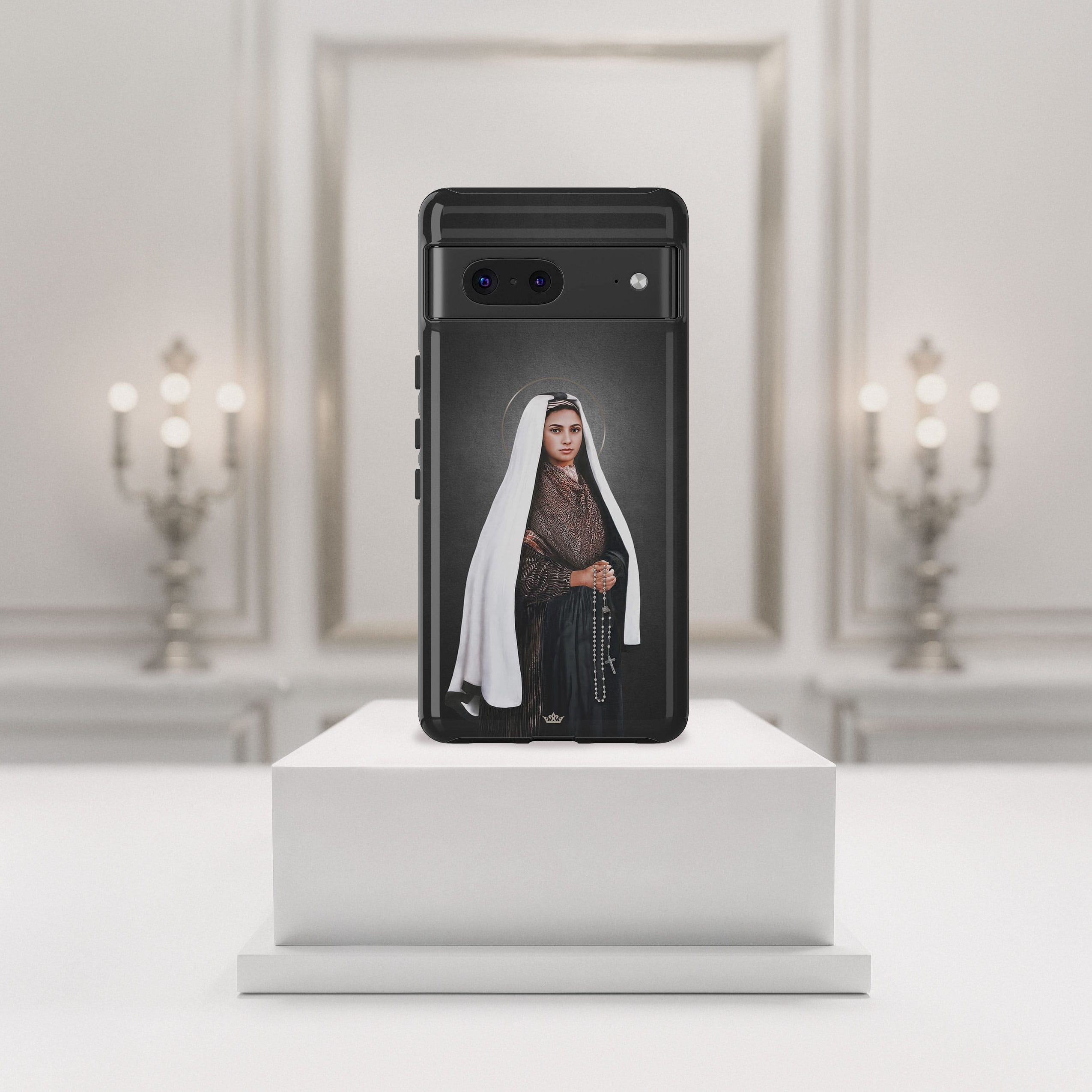 St. Bernadette Hard Phone Case (Dark) Copyright VENXARA
