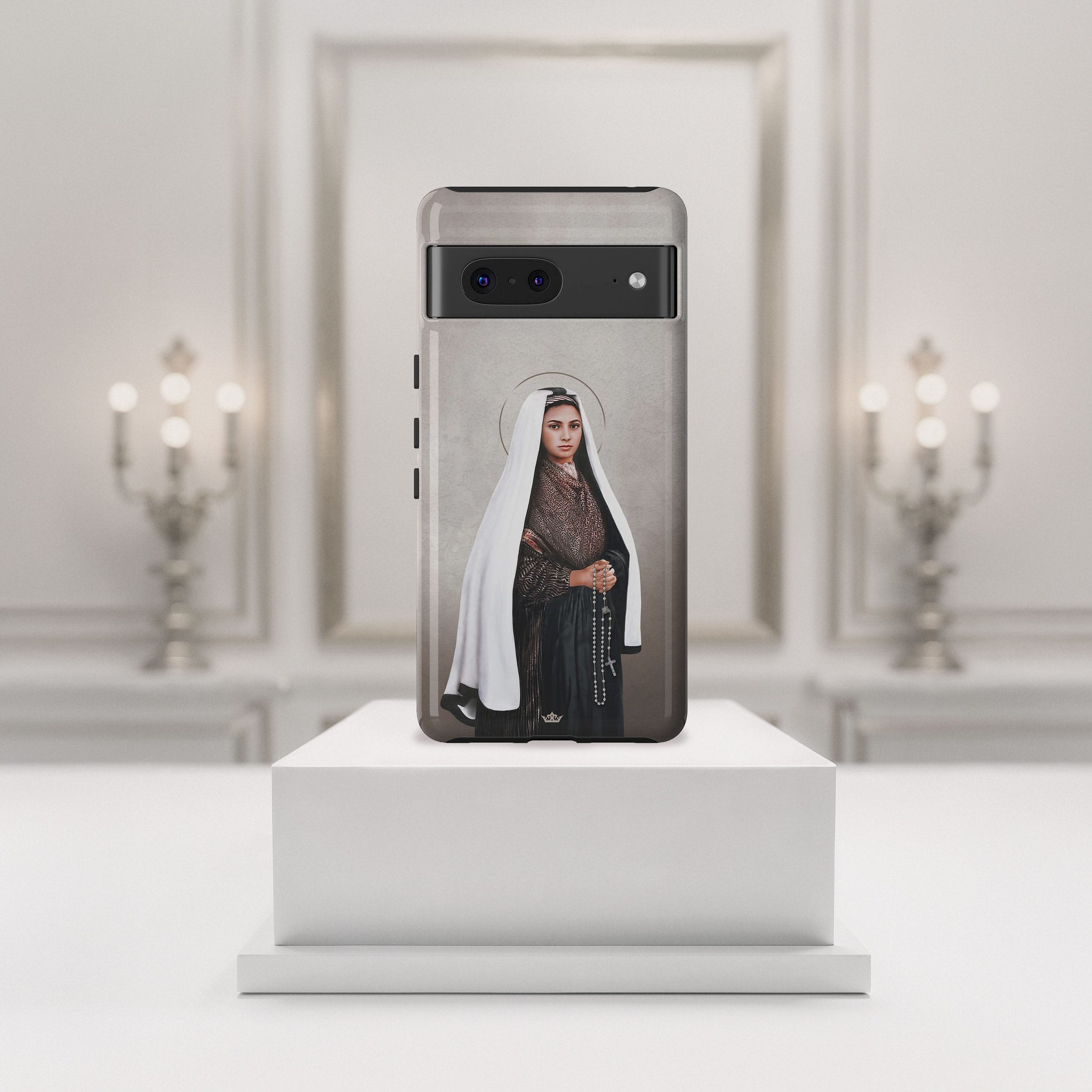 St. Bernadette Hard Phone Case (Light) Copyright VENXARA