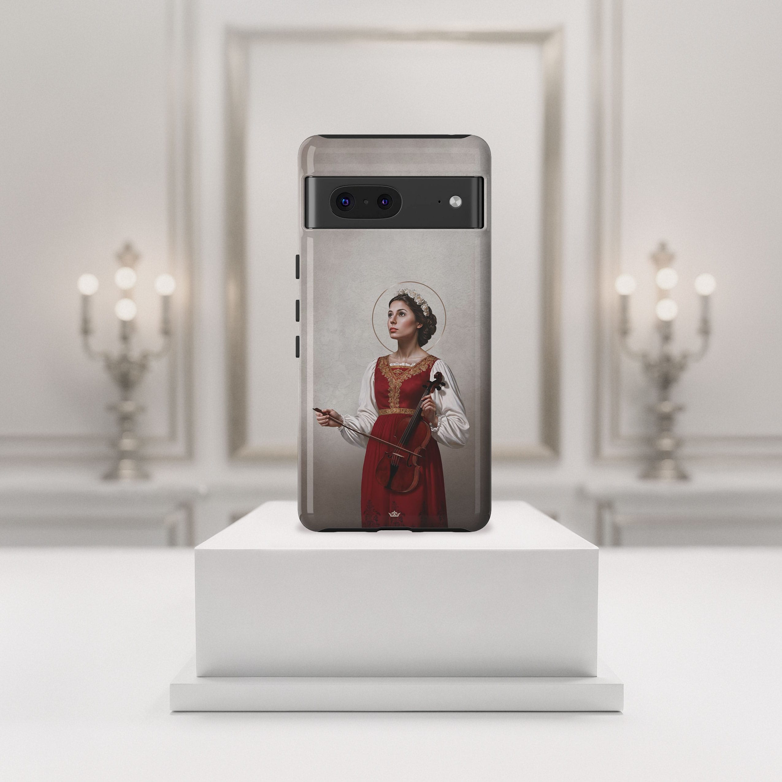 St. Cecilia Hard Phone Case (Light) Copyright VENXARA
