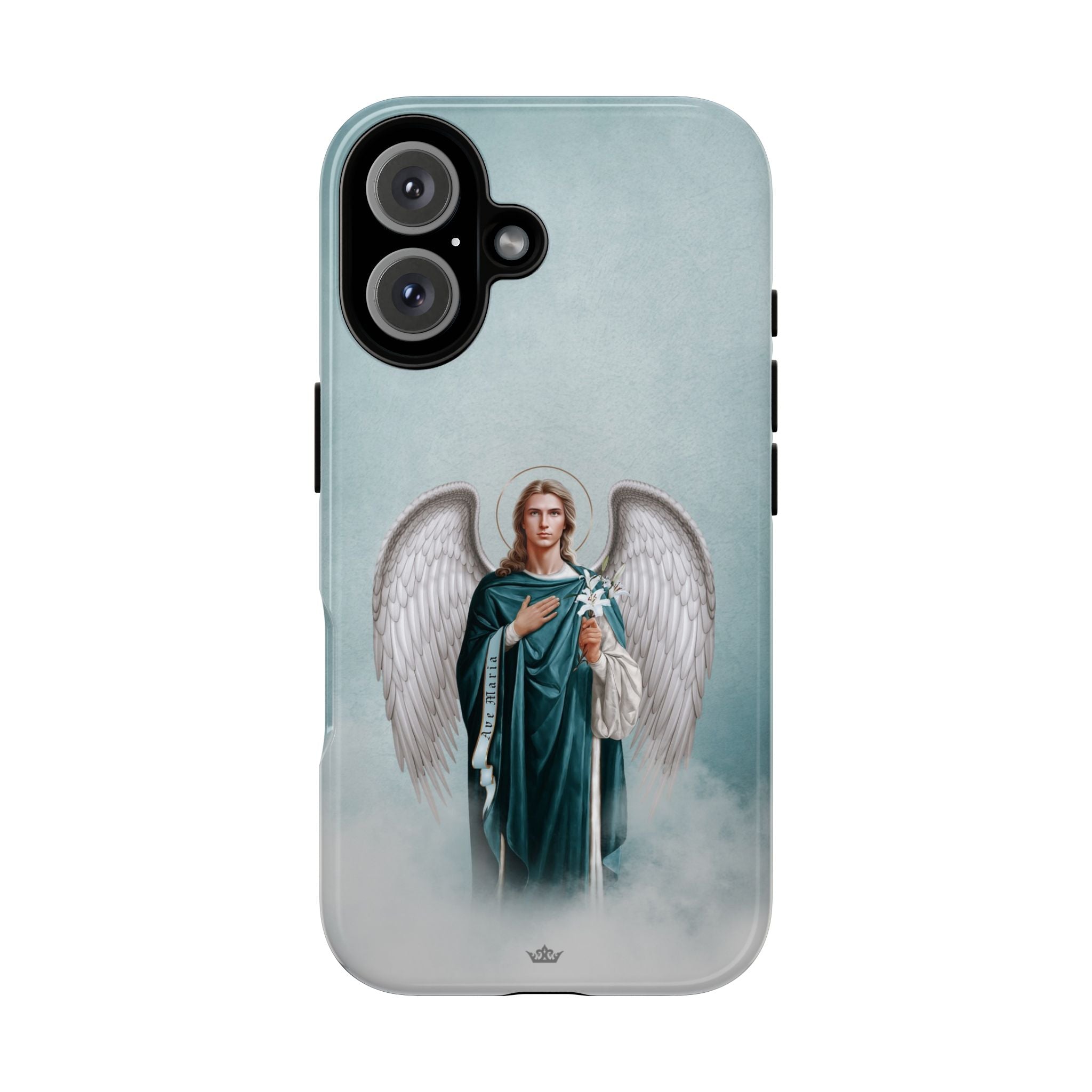 St. Gabriel the Archangel Hard Phone Case (Blue)