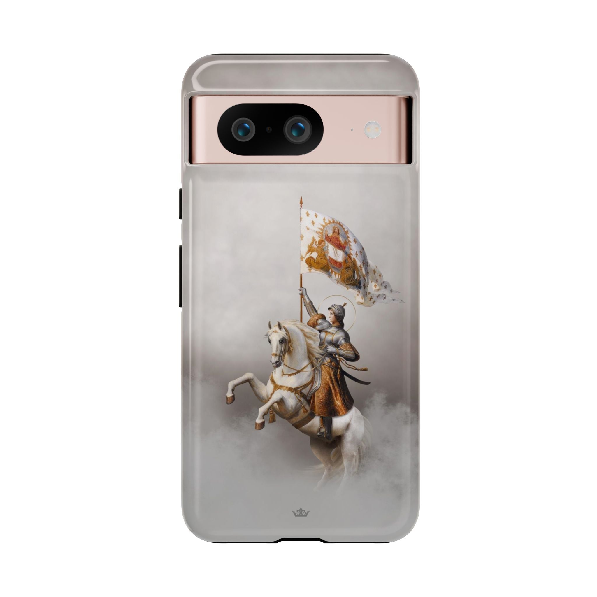 St. Joan of Arc in Battle Hard Phone Case (Light)