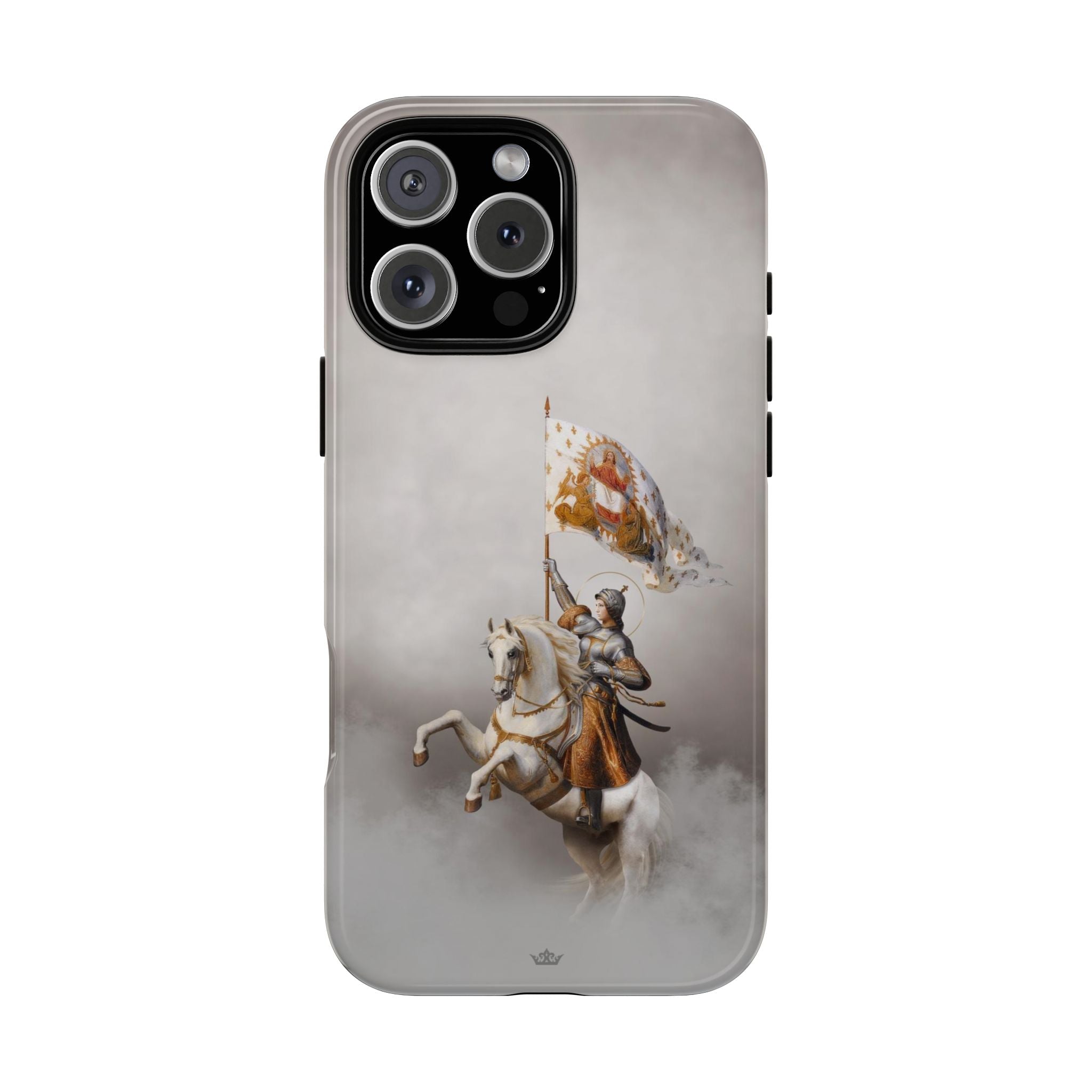St. Joan of Arc in Battle Hard Phone Case (Light)