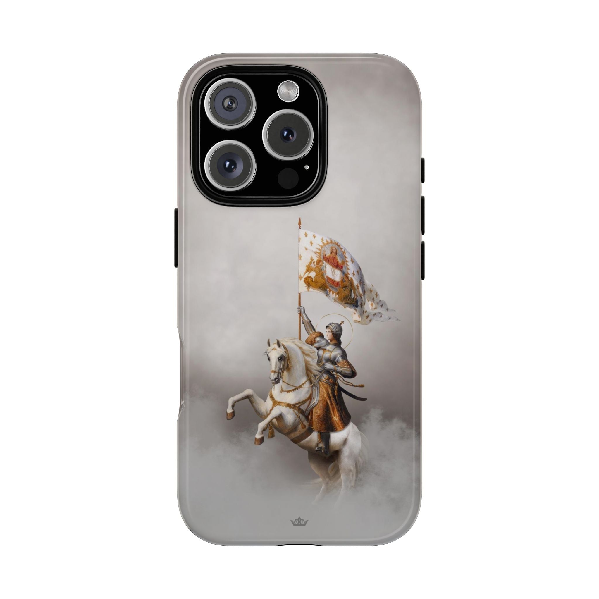 St. Joan of Arc in Battle Hard Phone Case (Light)