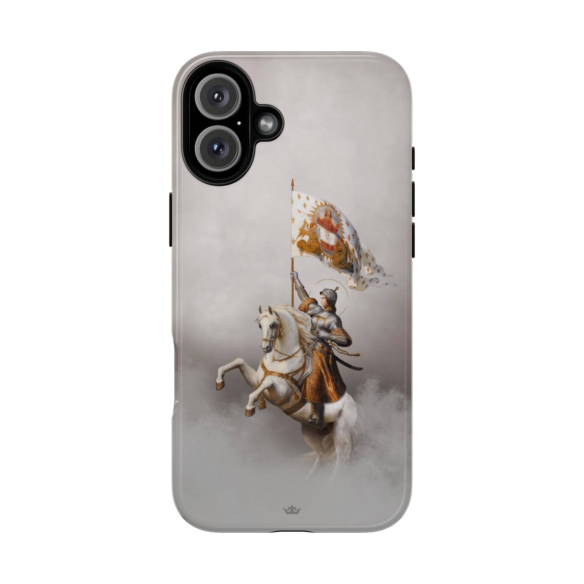 St. Joan of Arc in Battle Hard Phone Case (Light)