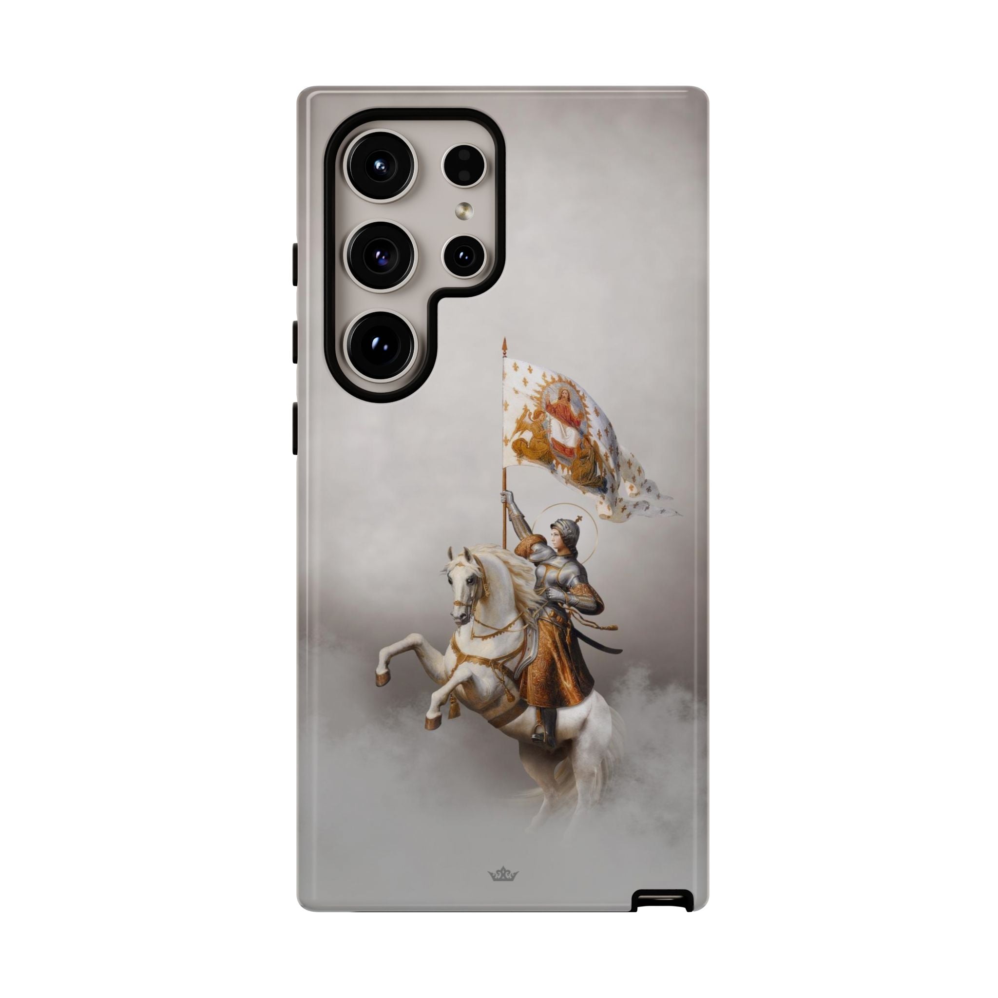 St. Joan of Arc in Battle Hard Phone Case (Light)