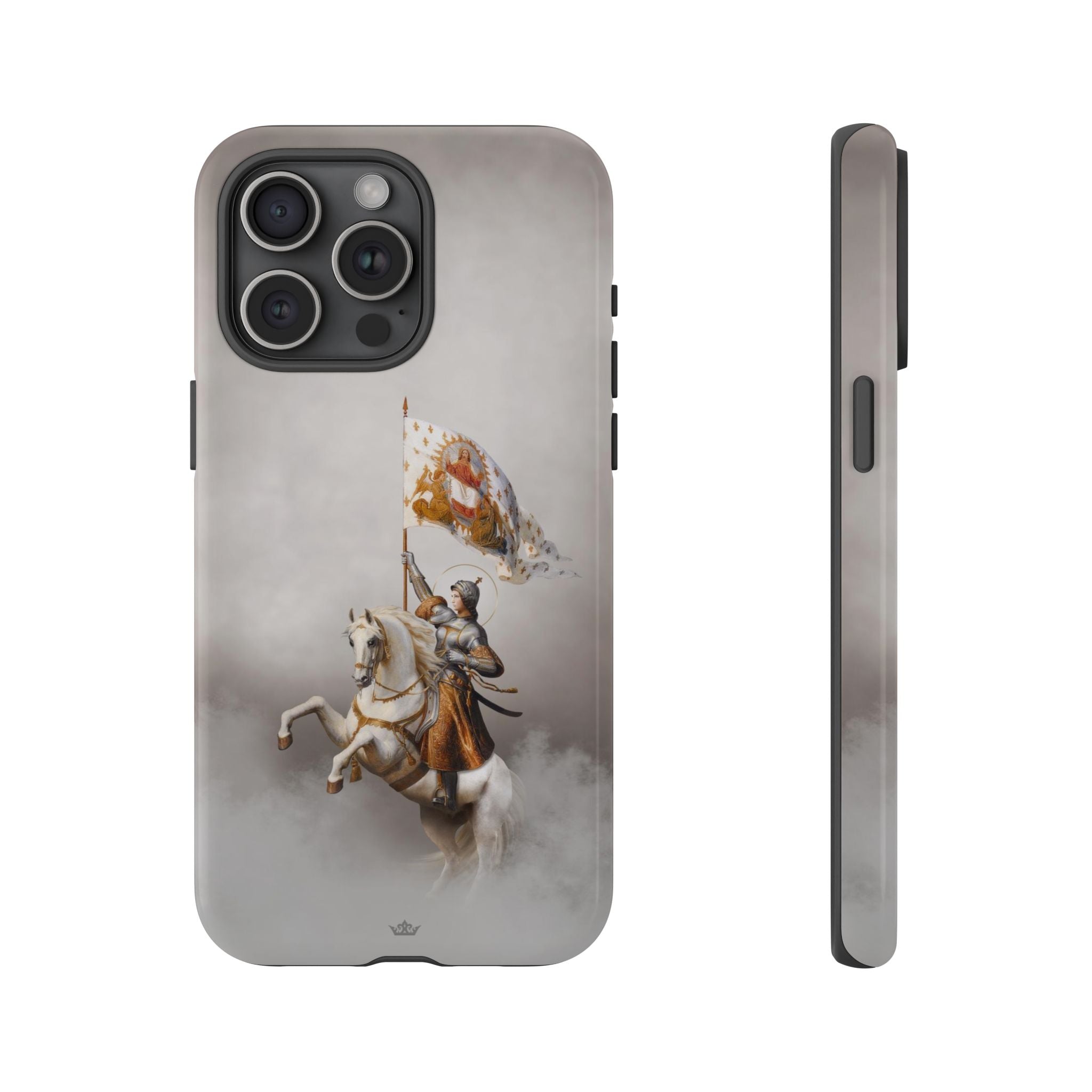 St. Joan of Arc in Battle Hard Phone Case (Light)