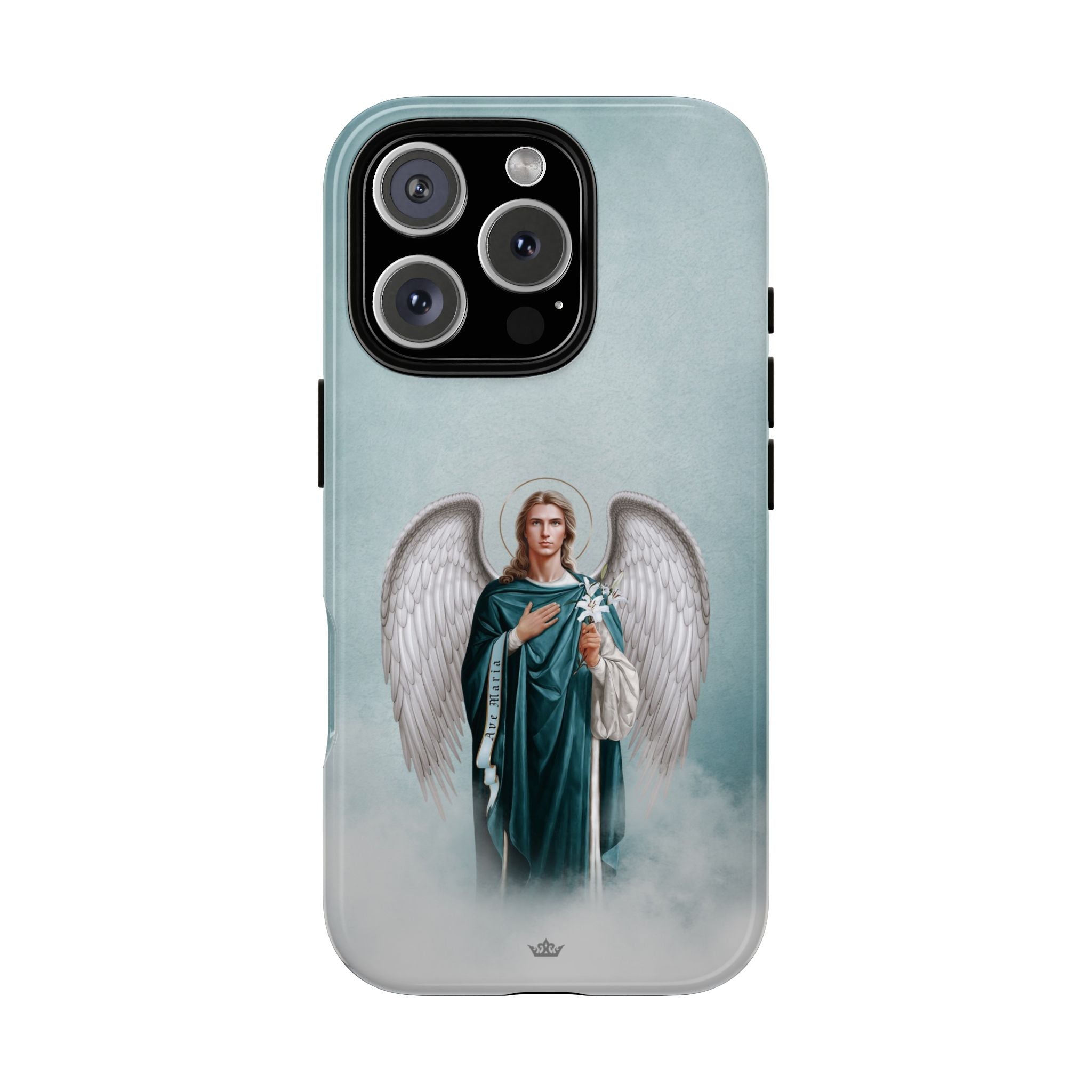 St. Gabriel the Archangel Hard Phone Case (Blue)