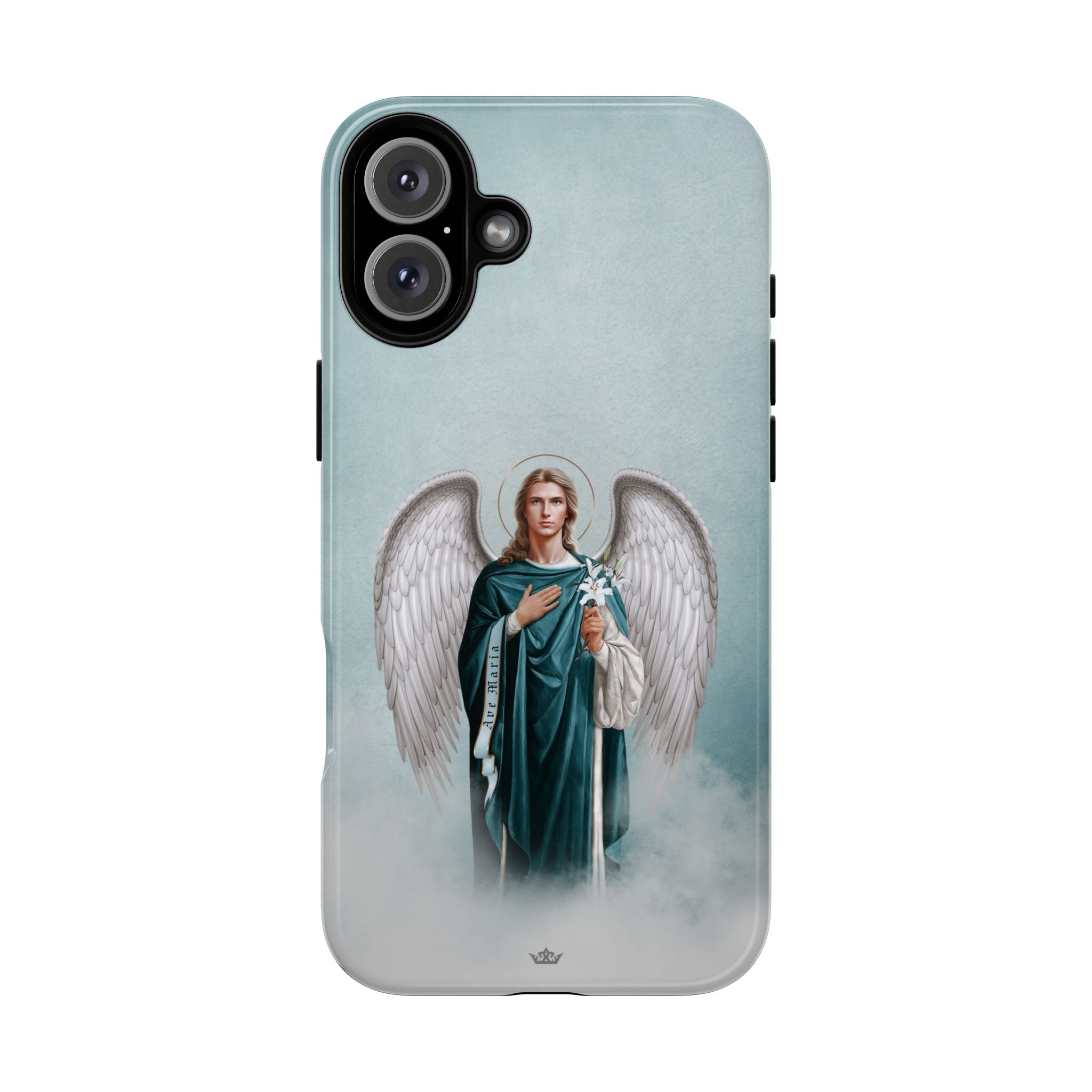 St. Gabriel the Archangel Hard Phone Case (Blue)