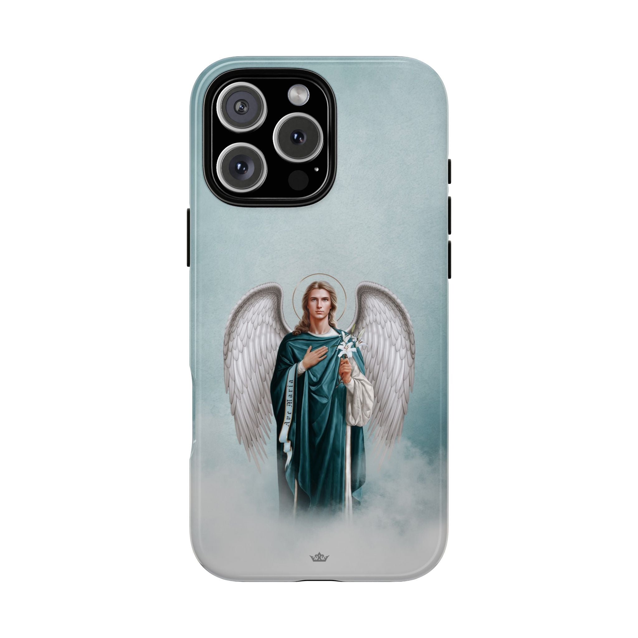 St. Gabriel the Archangel Hard Phone Case (Blue)