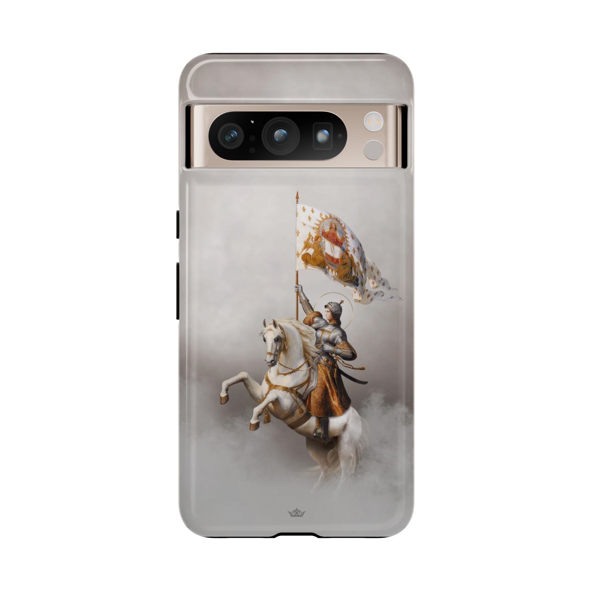 St. Joan of Arc in Battle Hard Phone Case (Light)