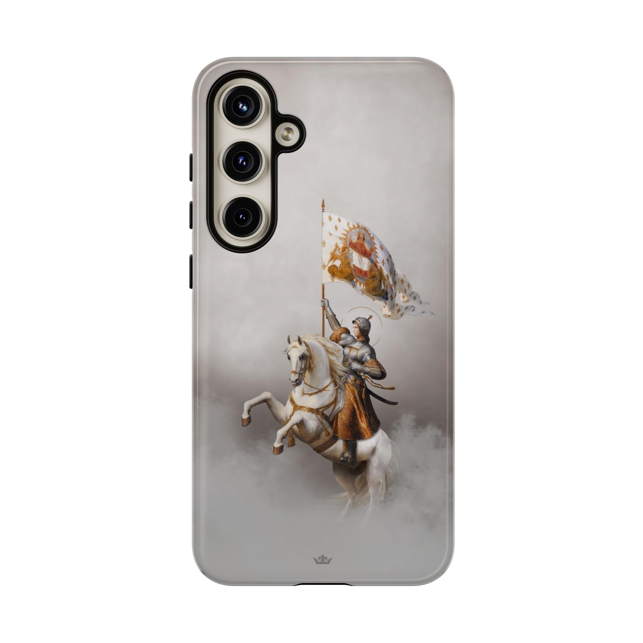 St. Joan of Arc in Battle Hard Phone Case (Light)