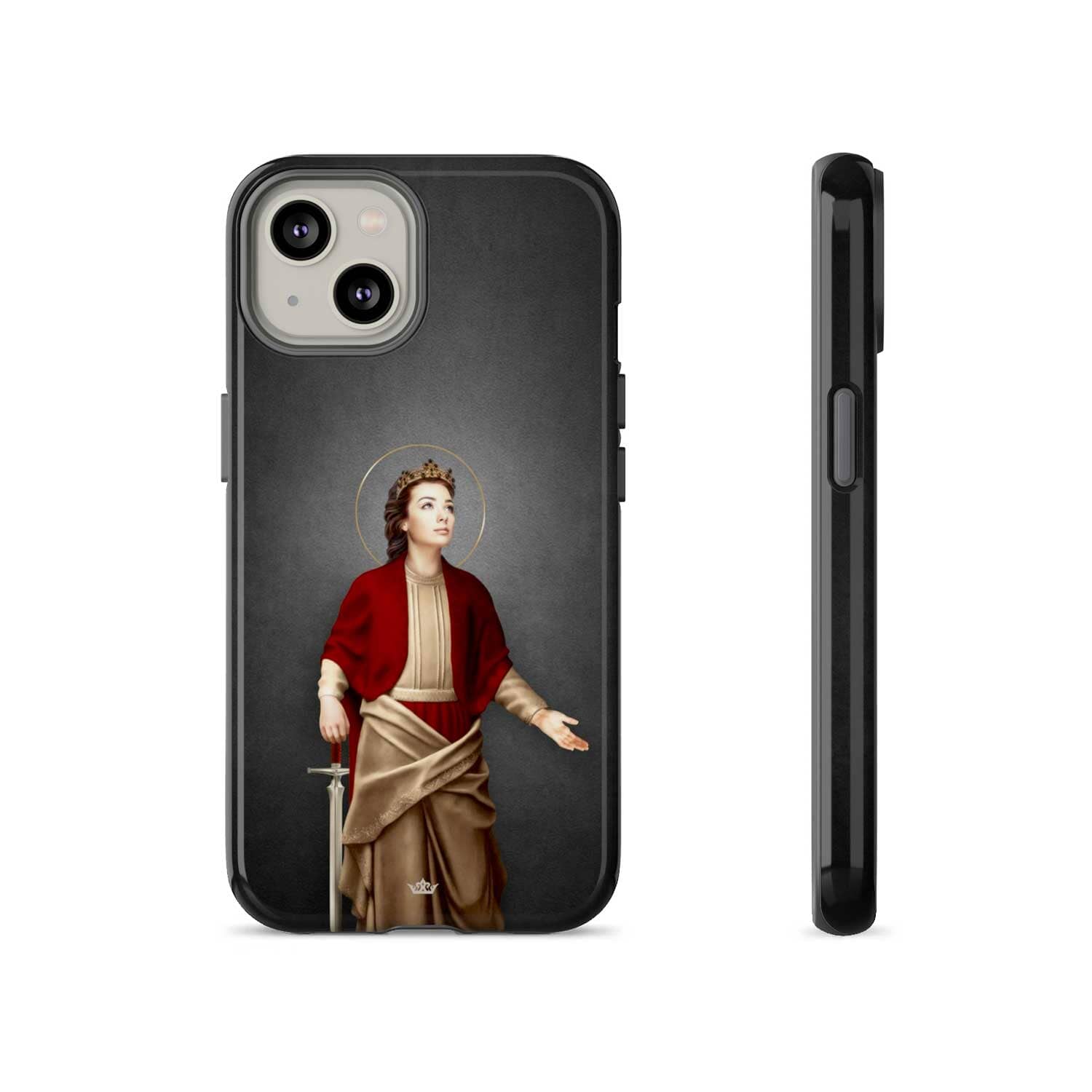 St. Dymphna Hard Phone Case (Dark)