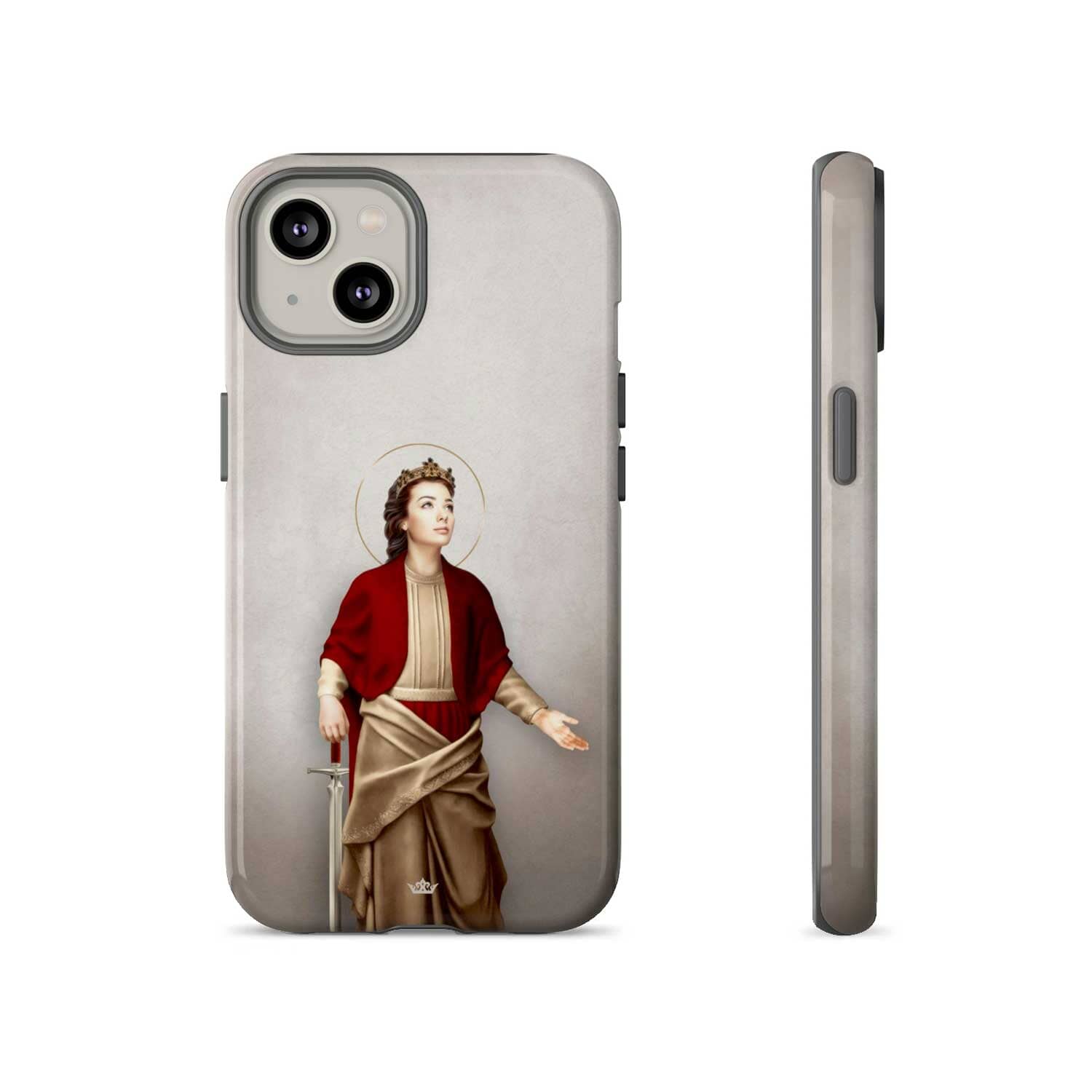St. Dymphna Hard Phone Case (Light)