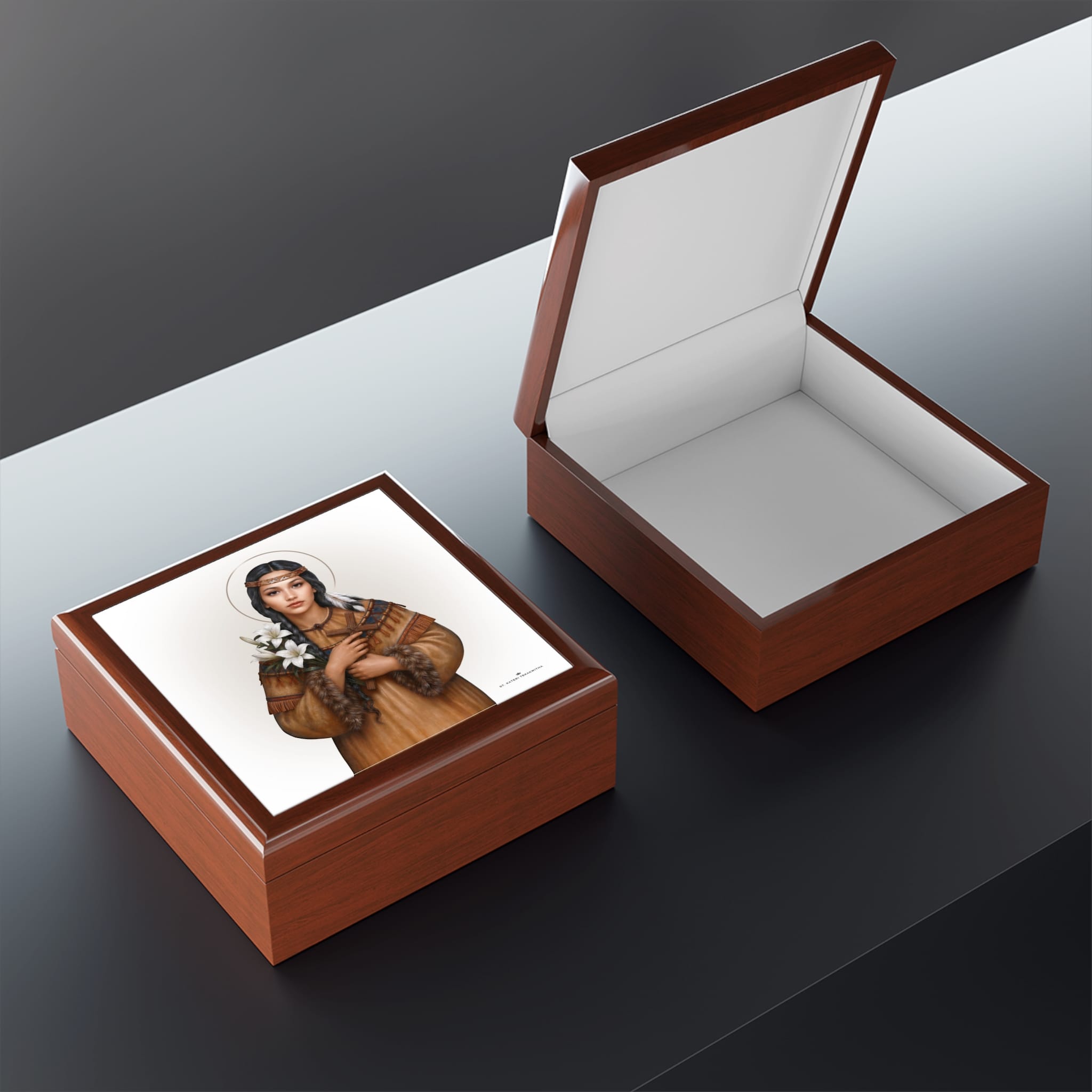 St. Kateri Keepsake Box Copyright VENXARA