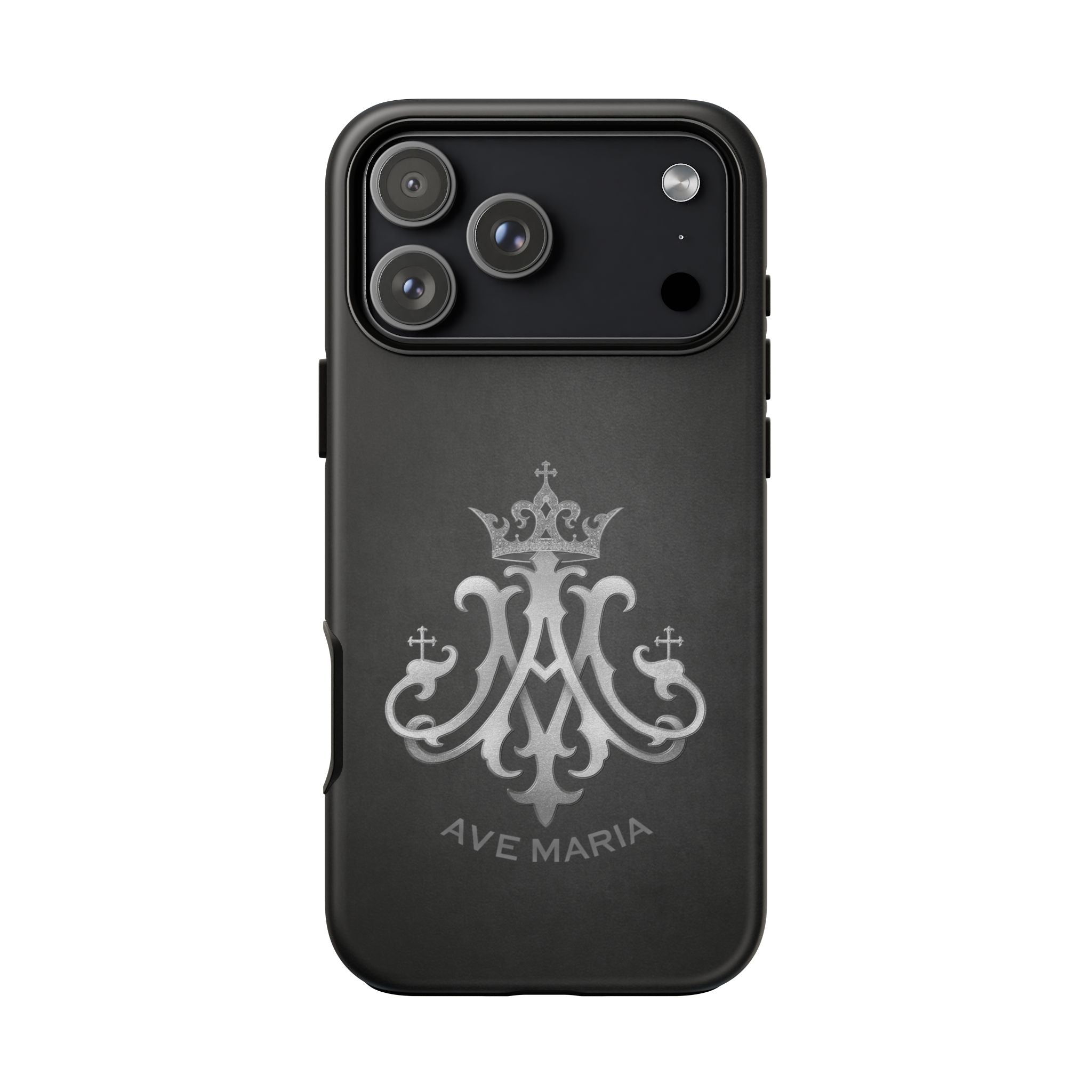 Ave Maria Hard Phone Case (Charcoal) - Venxara