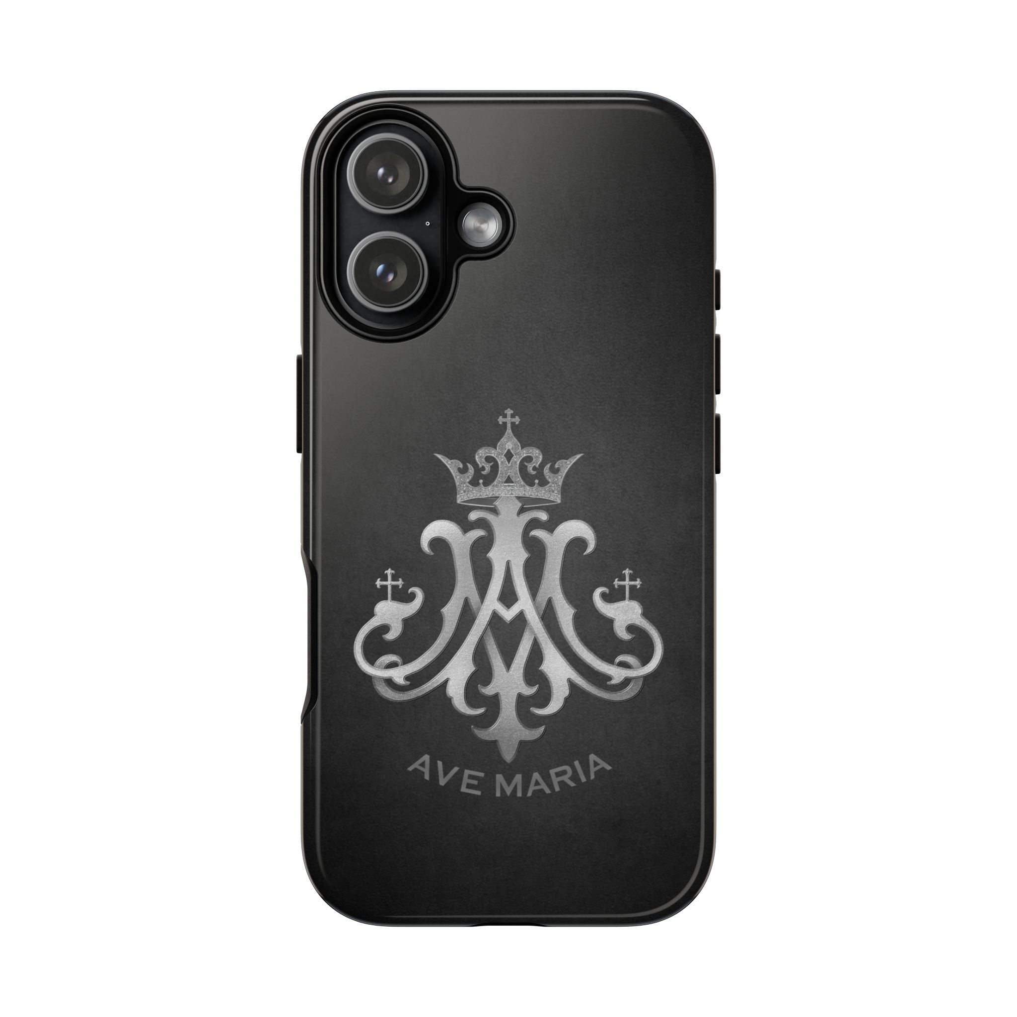 Ave Maria Hard Phone Case (Charcoal) - Venxara