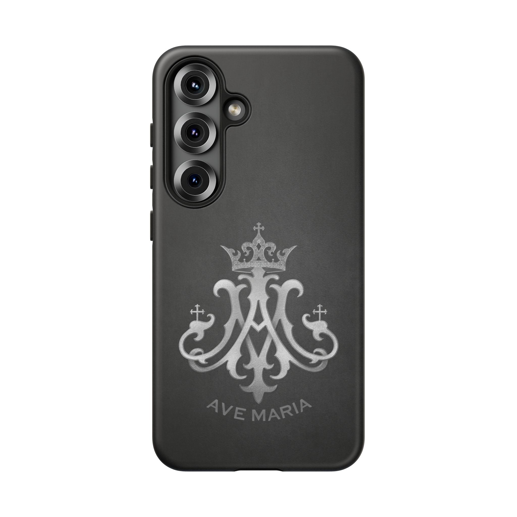 Ave Maria Hard Phone Case (Charcoal) - Venxara
