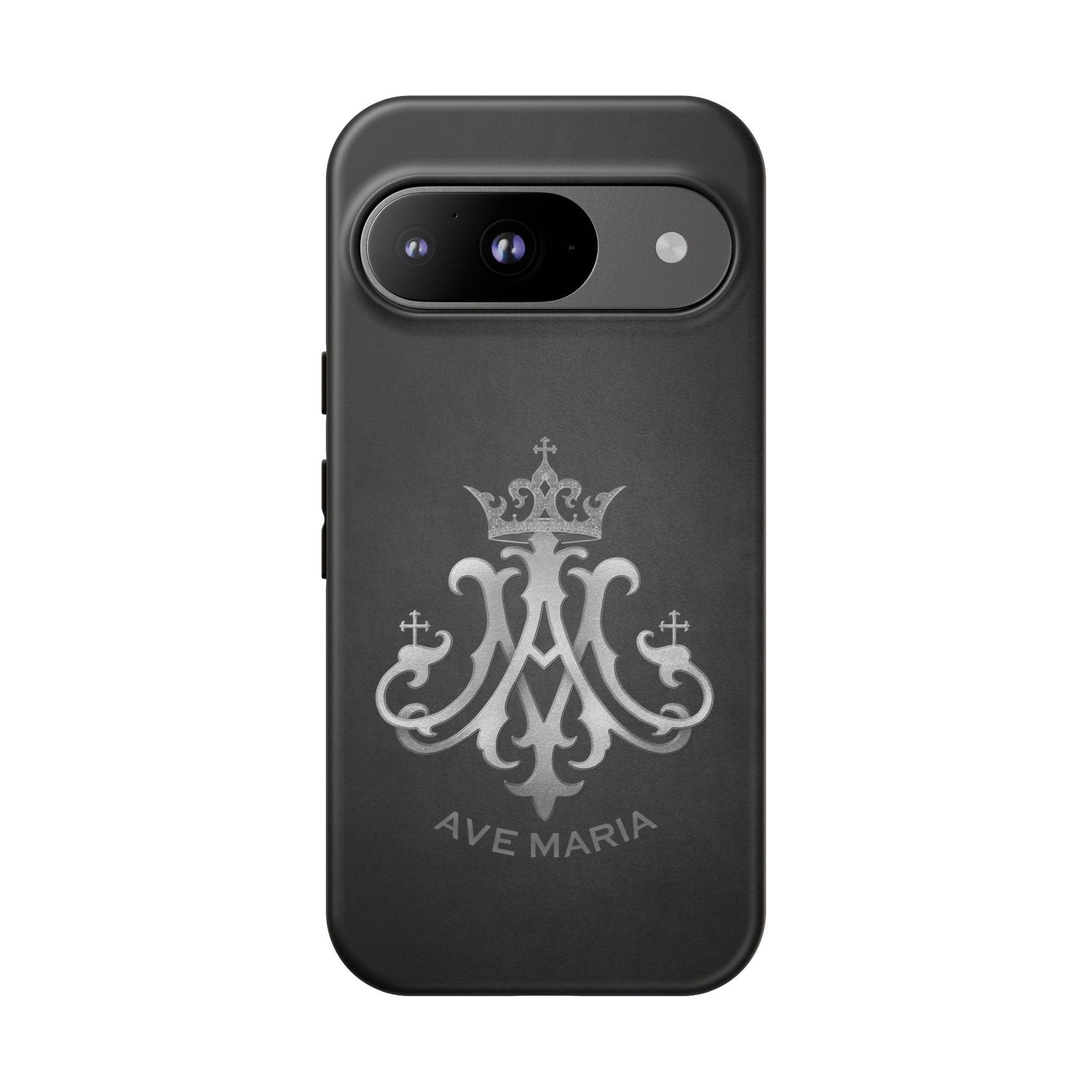 Ave Maria Hard Phone Case (Charcoal) - Venxara