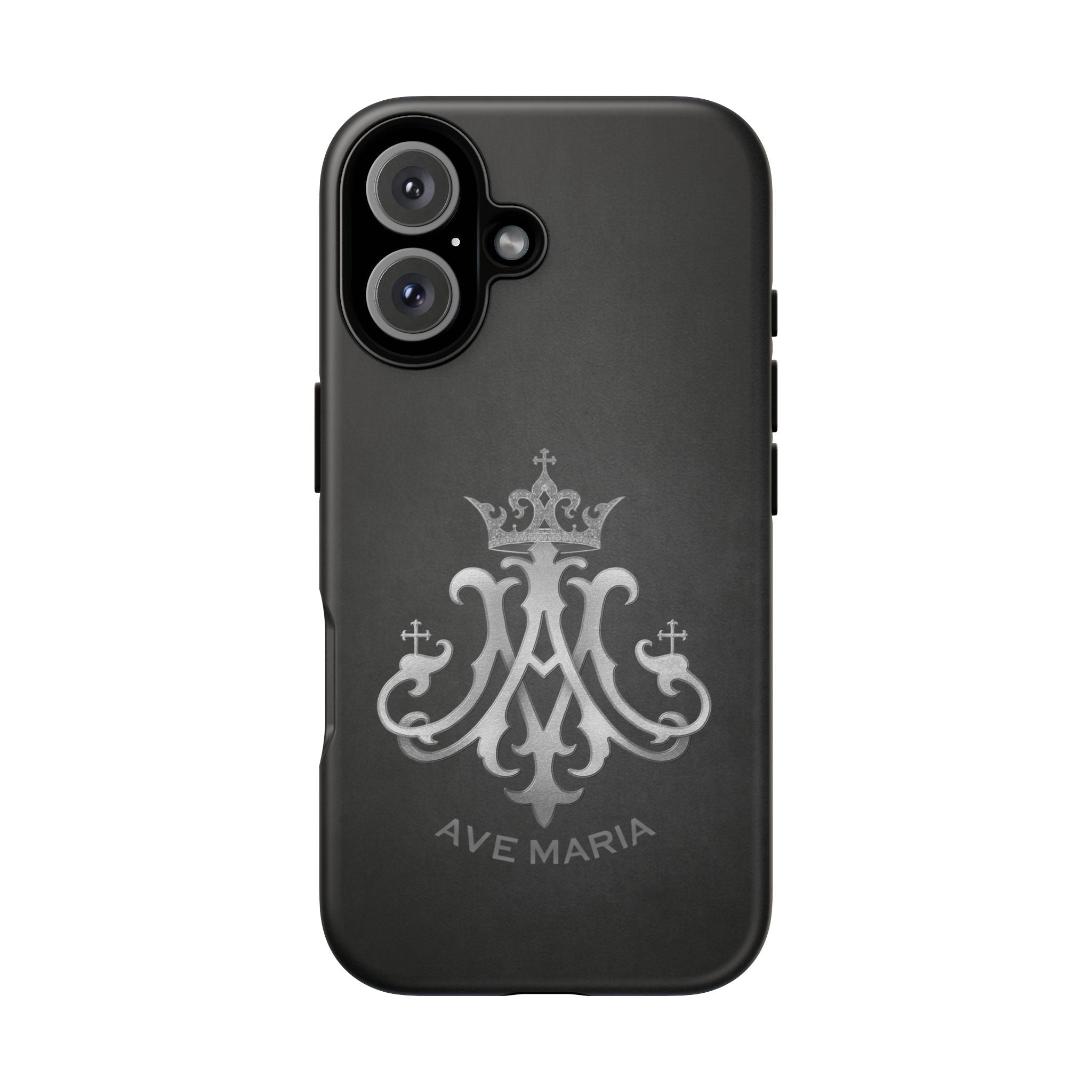Ave Maria Hard Phone Case (Charcoal) - Venxara