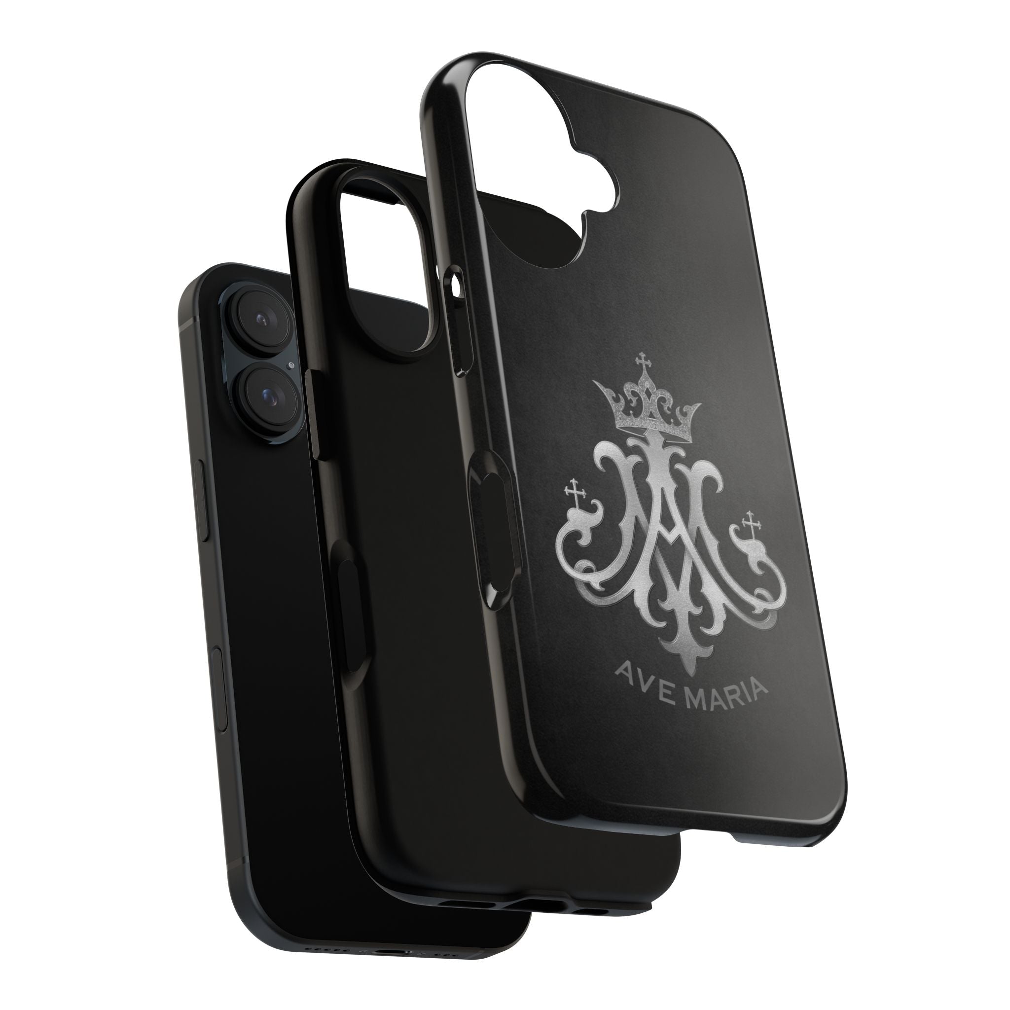 Ave Maria Hard Phone Case (Charcoal) - Venxara