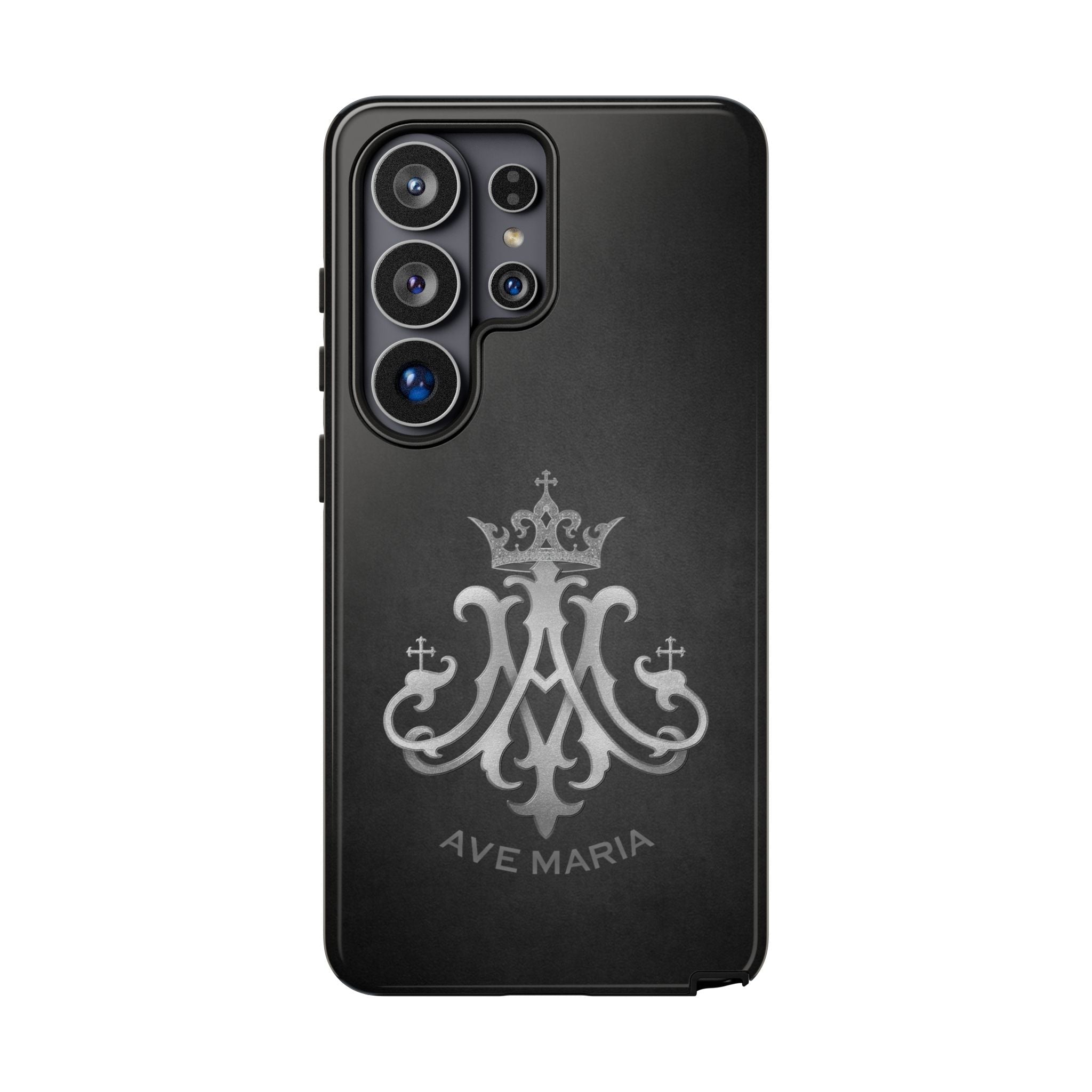 Ave Maria Hard Phone Case (Charcoal) - Venxara
