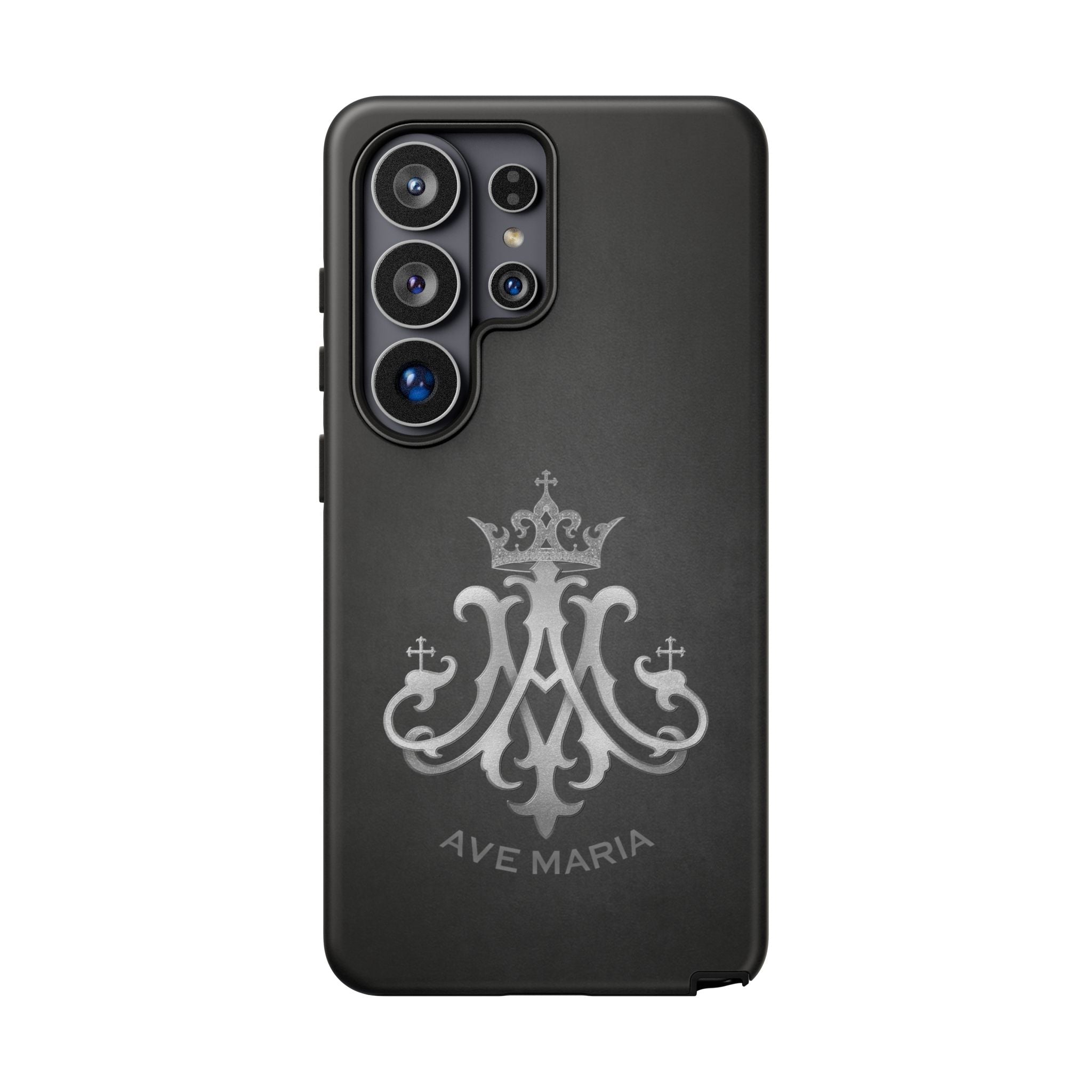 Ave Maria Hard Phone Case (Charcoal) - Venxara